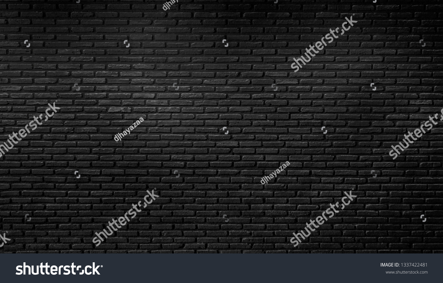 Black Brick Wall Texturebackground Vintage Floor Stock Photo 1337422481