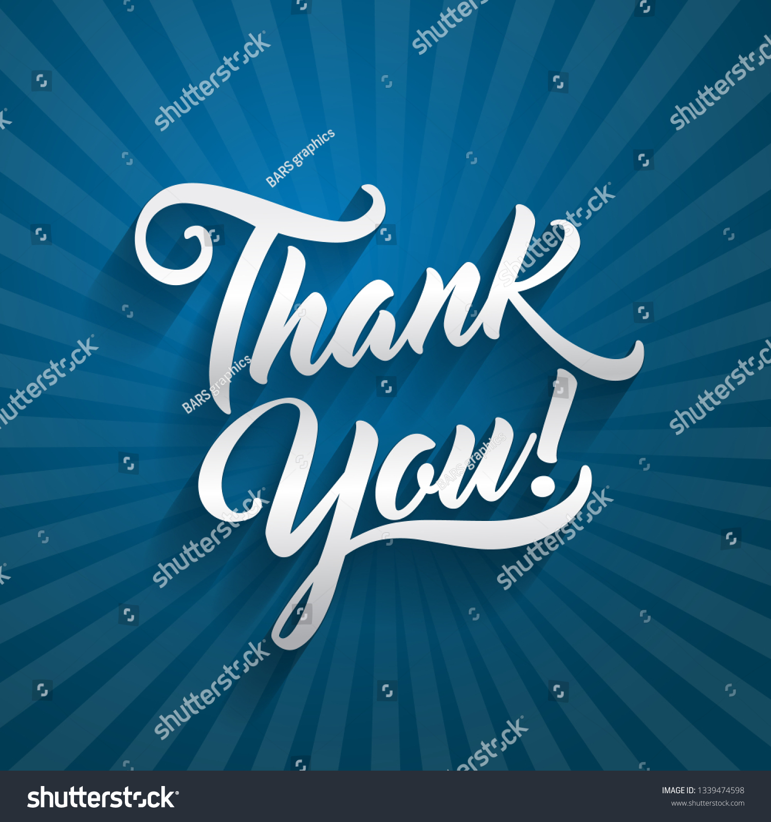 Thank You Beautiful Lettering Text Illustration Stock Illustration ...