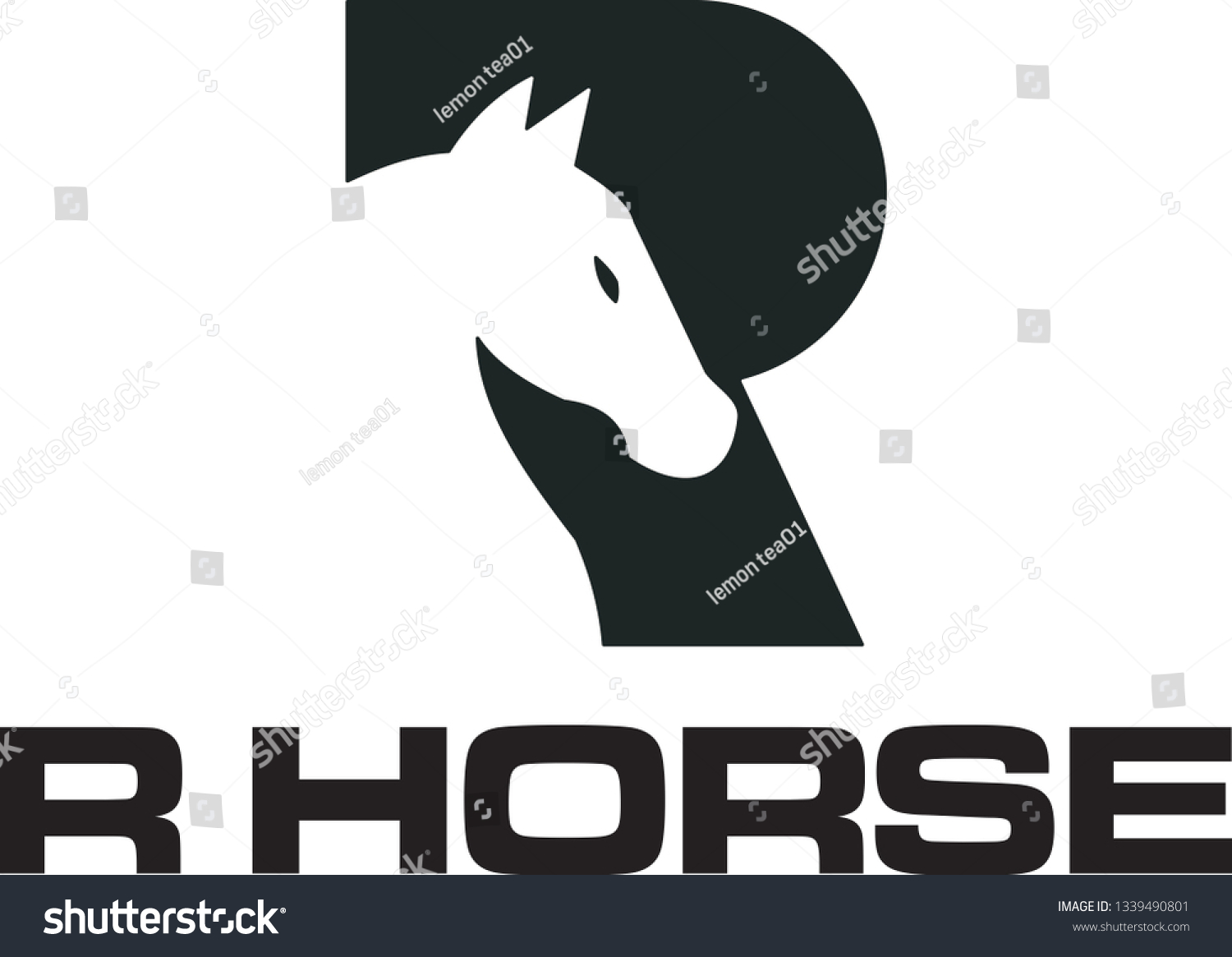 R Horse Logo Stock Vector (Royalty Free) 1339490801 | Shutterstock