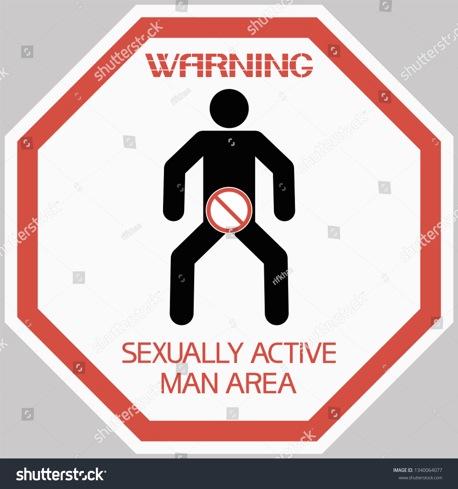 warningsexually-active-man-area-sign-symbolic-stock-vector-royalty