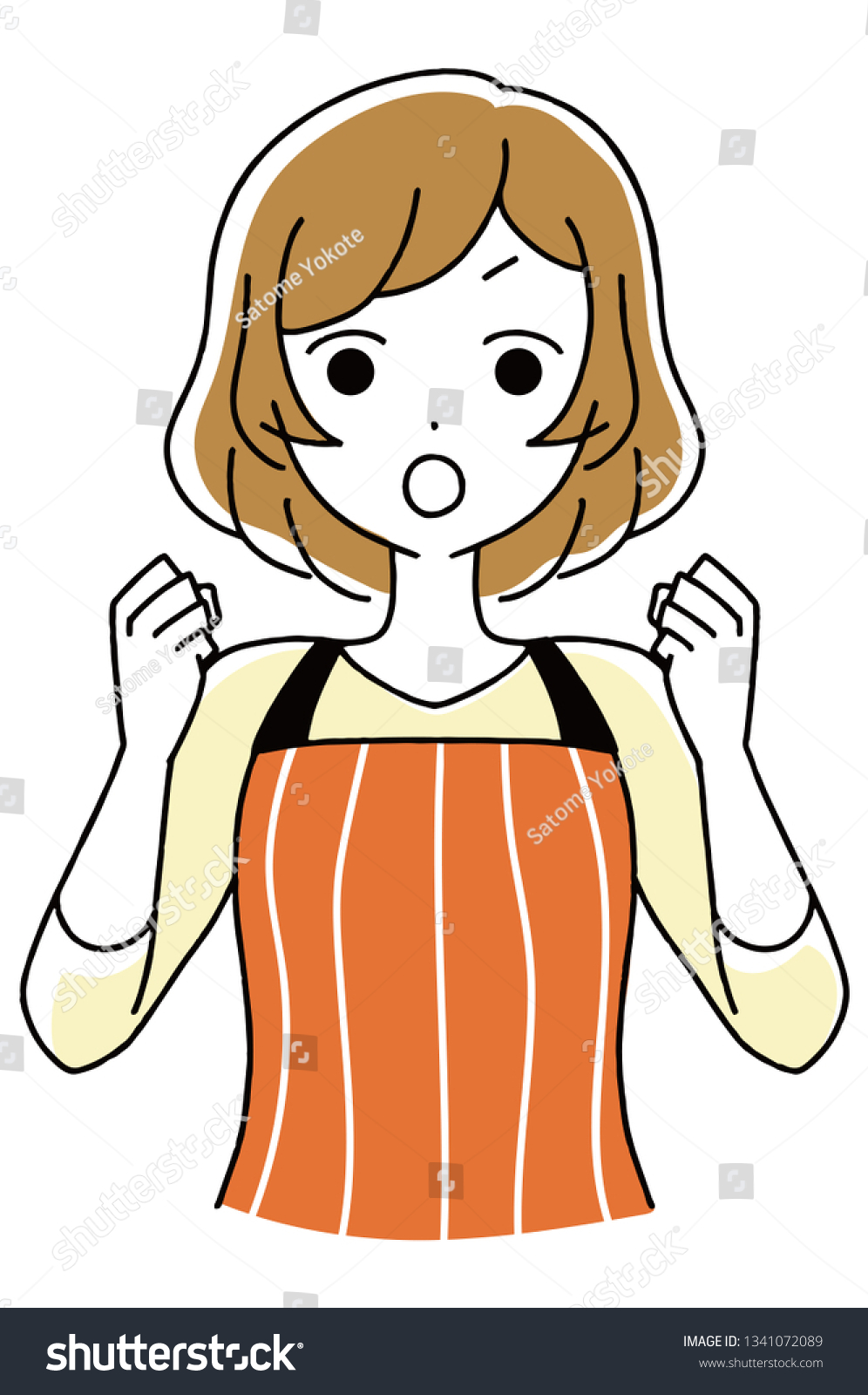Angry Mom Housewife Fired Stock Vector Royalty Free 1341072089 Shutterstock 
