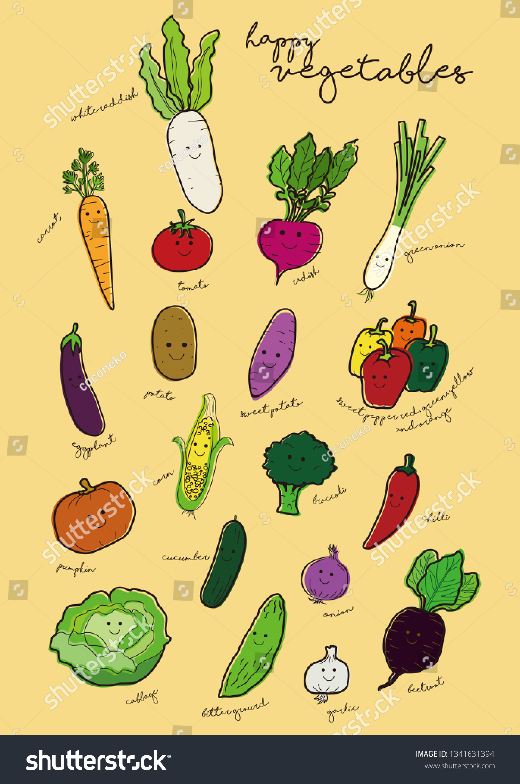 all kinds of vegetables