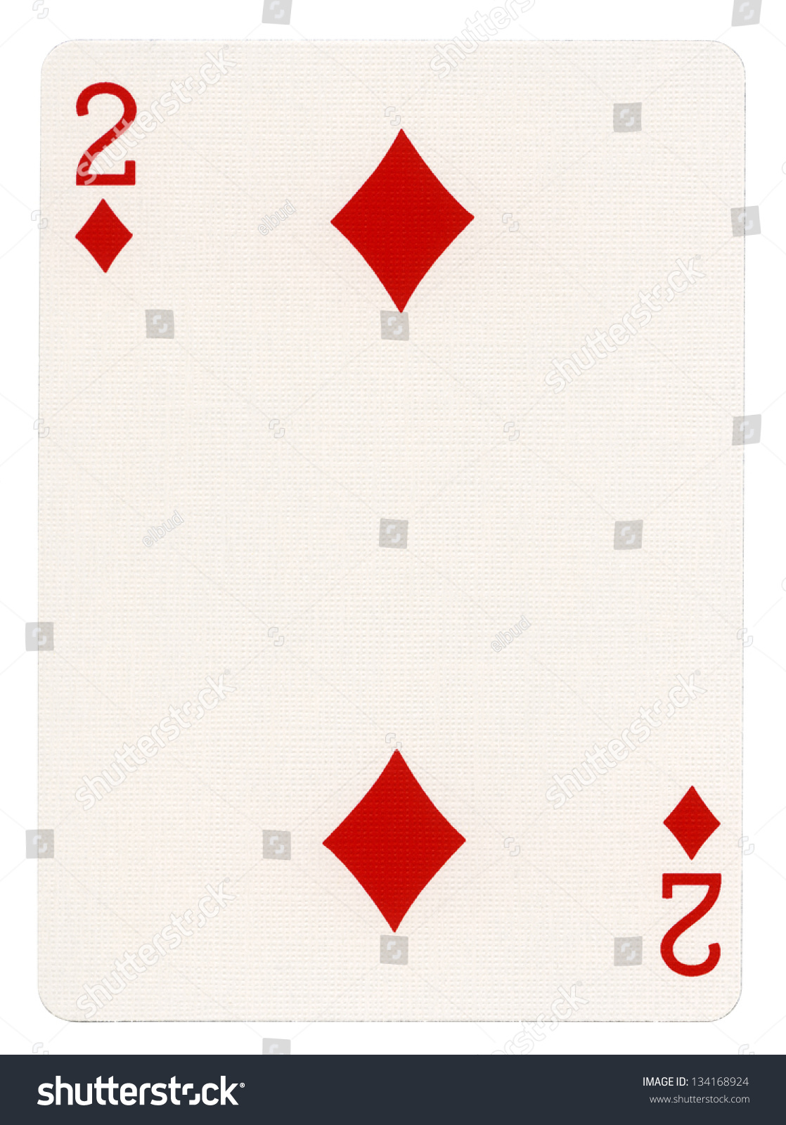 Two Diamonds Playing Card Isolated On Stock Photo 134168924 | Shutterstock