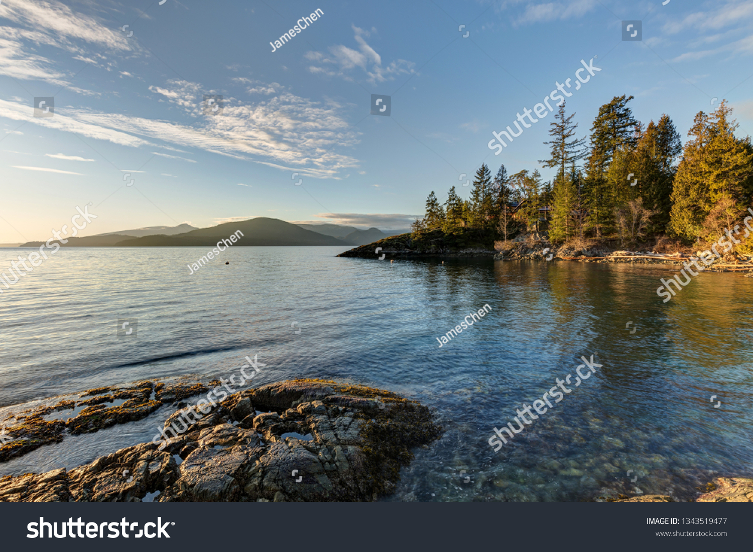 Kelvin Grove Beach Marine Park Sunset Stock Photo 1343519477 | Shutterstock