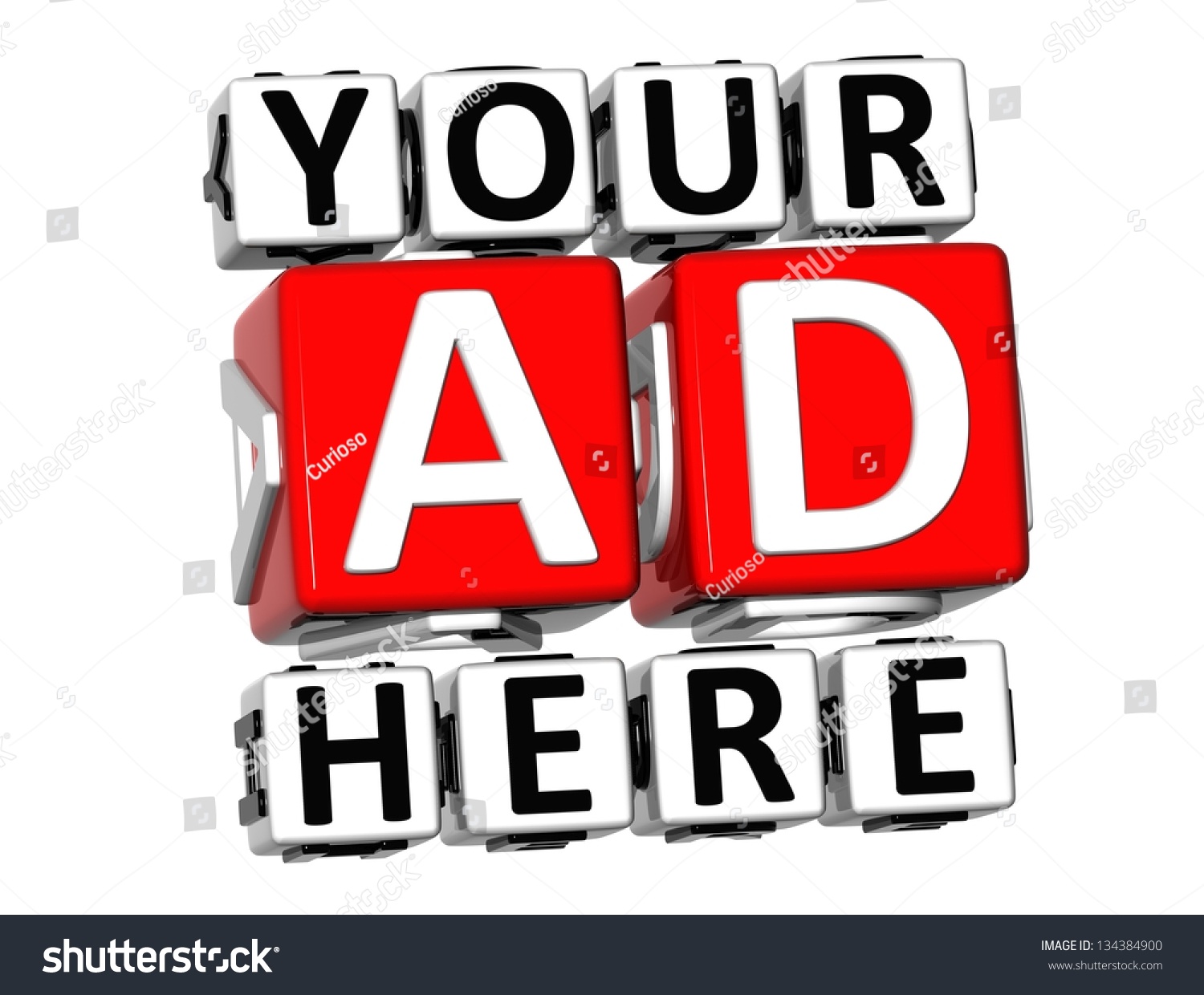 3d Your Ad Here Button Click Stock Illustration 134384900 | Shutterstock