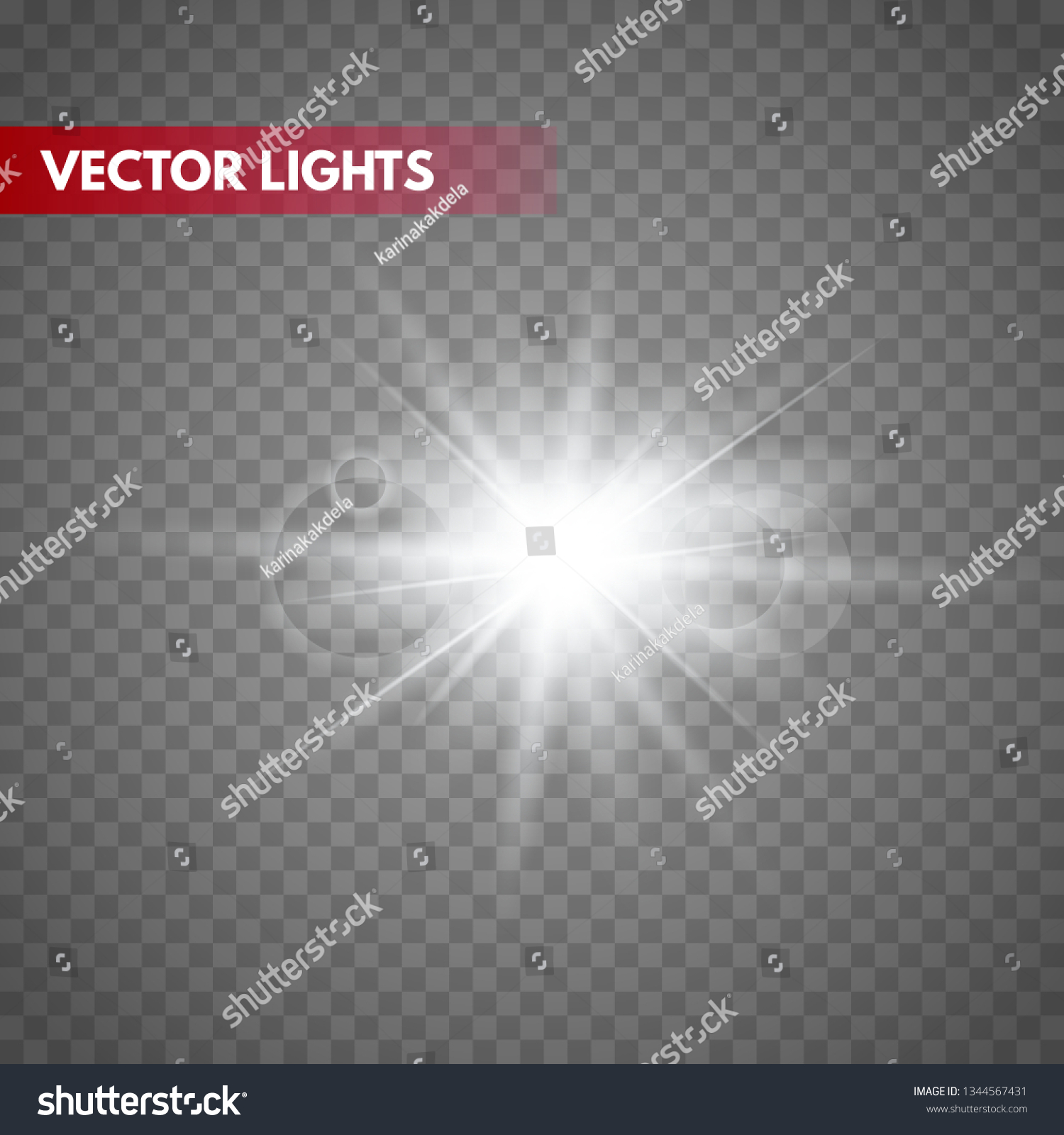 Glowing Light Effect On Transparent Backgroundvector Stock Vector ...