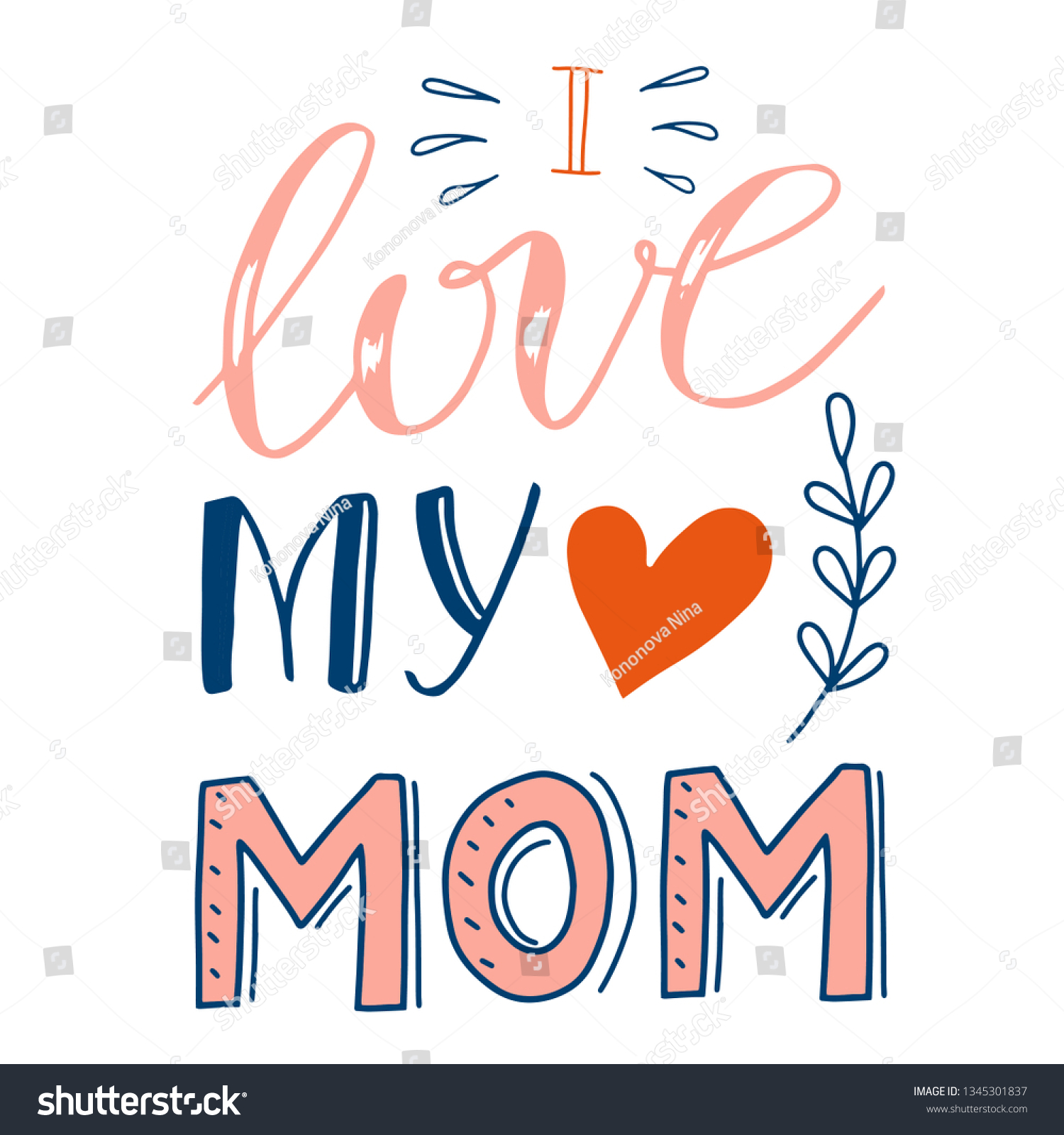 mothers-day-card-hand-written-lettering-stock-vector-royalty-free