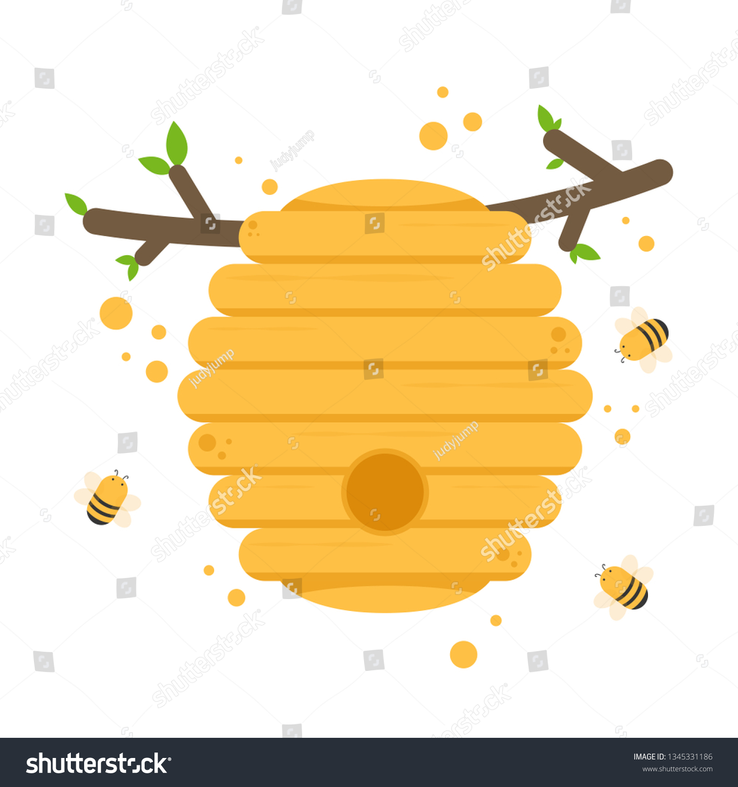 Bee Comb Vector Logo Design Symbol Stock Vector (Royalty Free ...