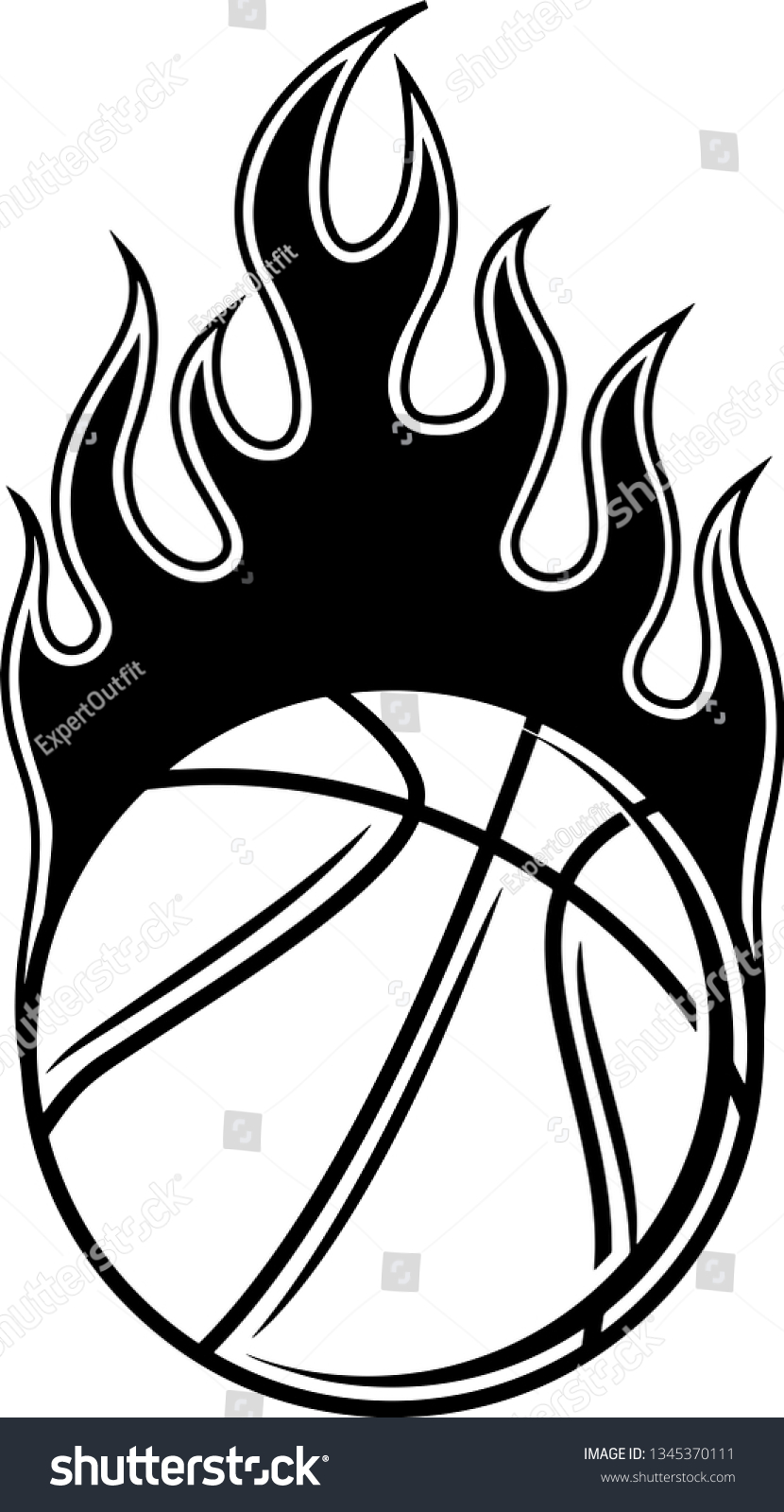 Basketball Ball Fire Motion Effect Hot Stock Vector (royalty Free 