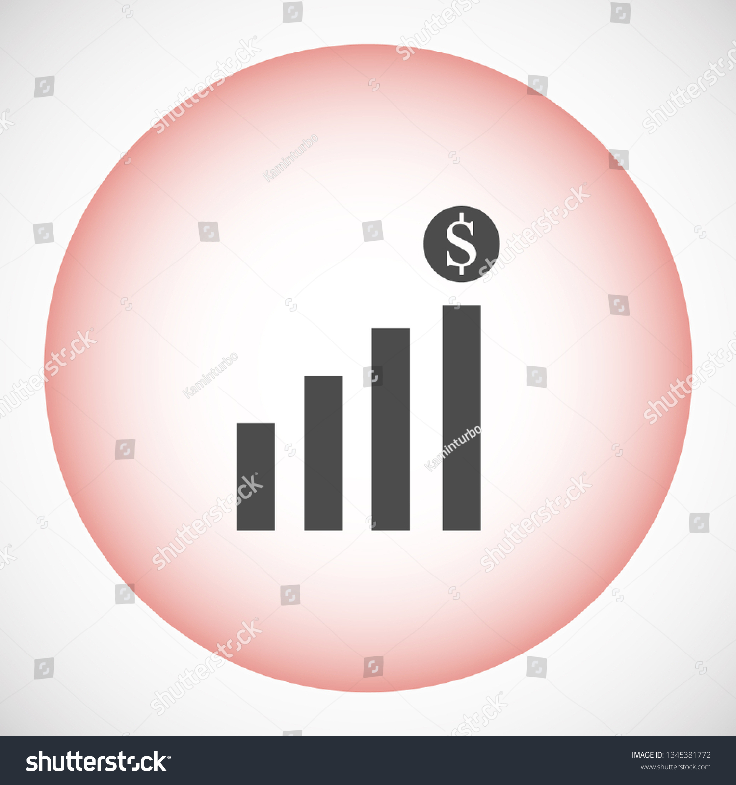 Scale Chart Vector Icon Stock Vector (Royalty Free) 1345381772