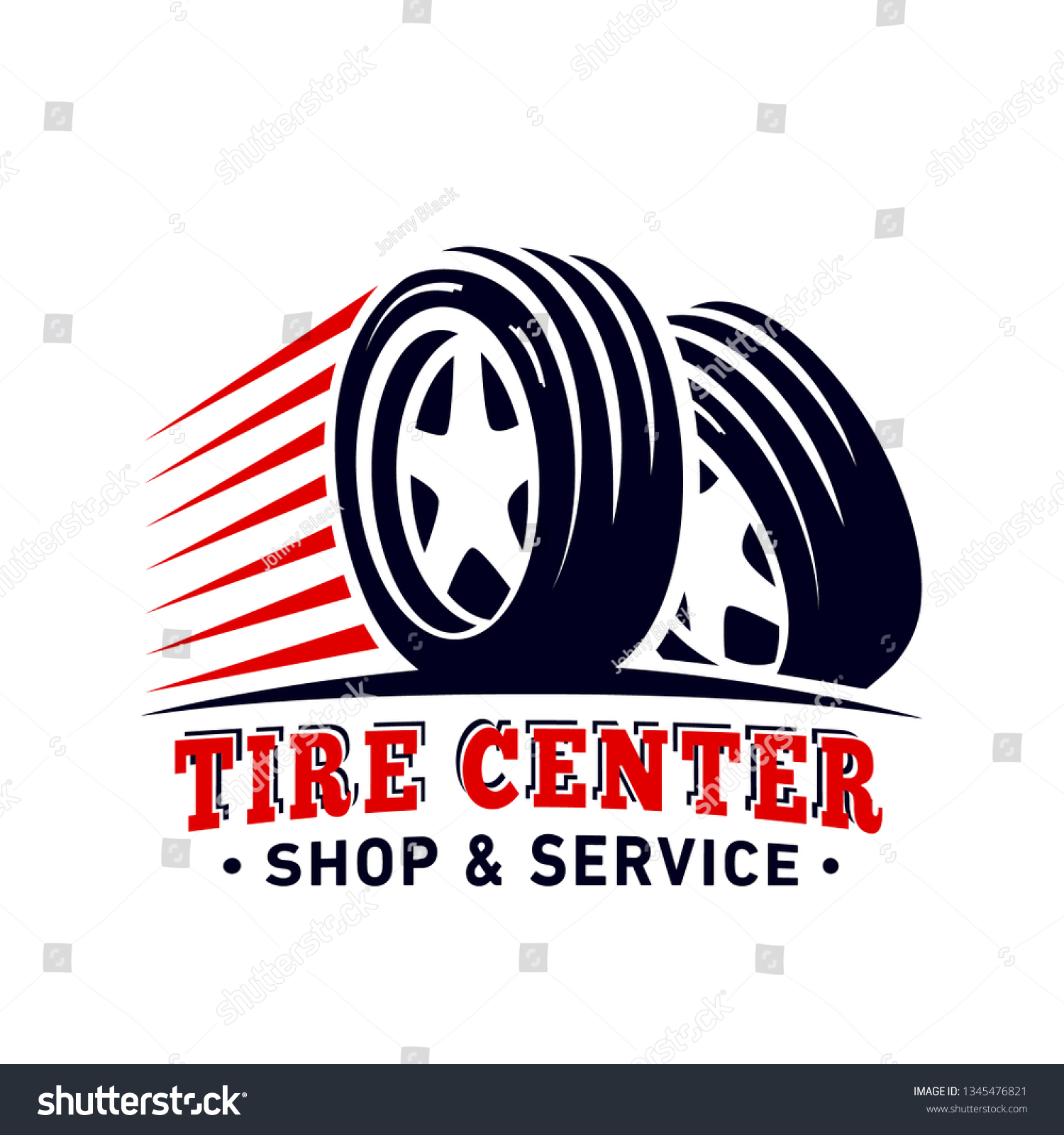 Tire Center Design Template Tire Shop Stock Vector (Royalty Free ...