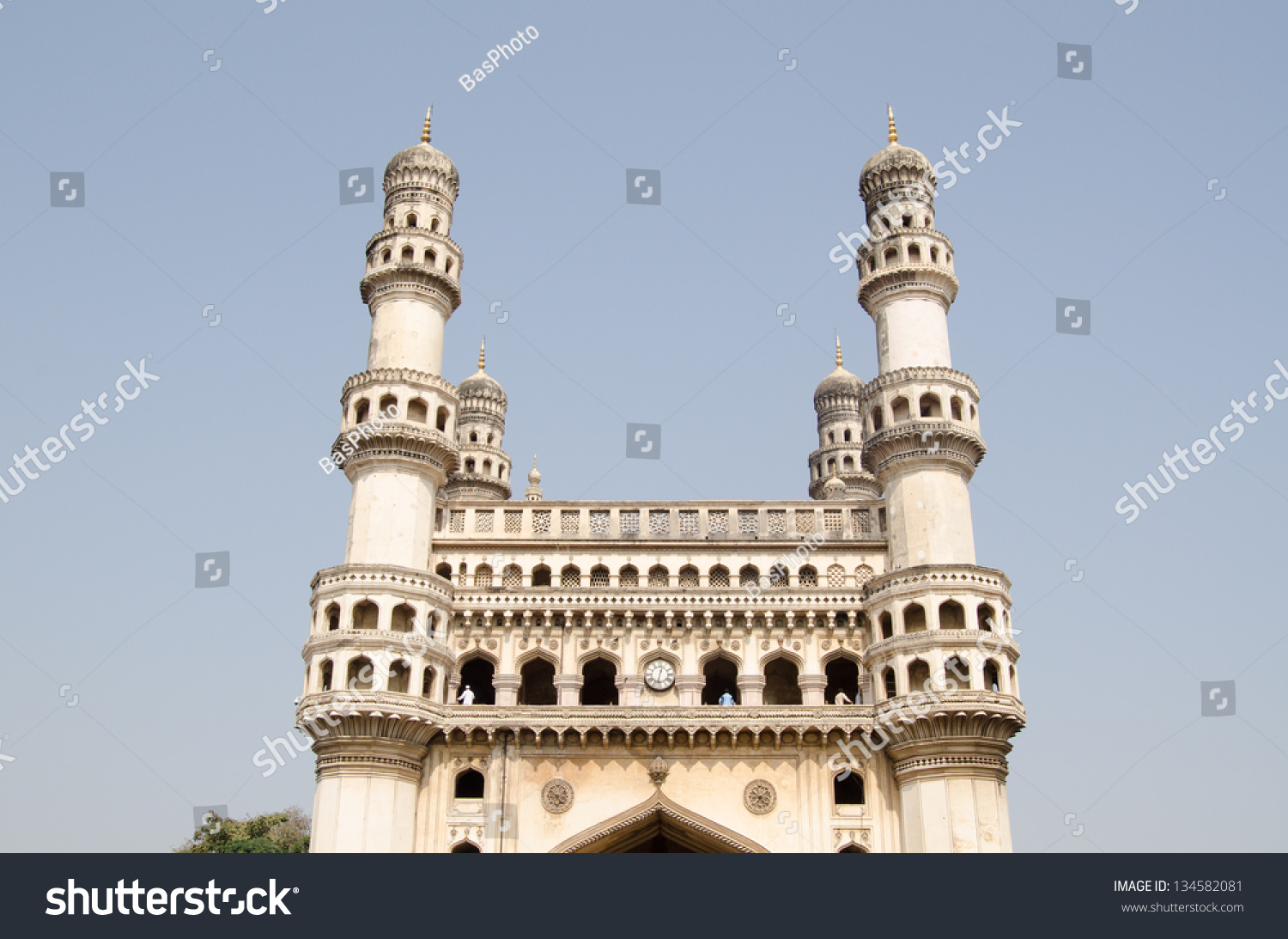 View Top Landmark Charminar Tower Hyderabad Stock Photo 134582081 ...