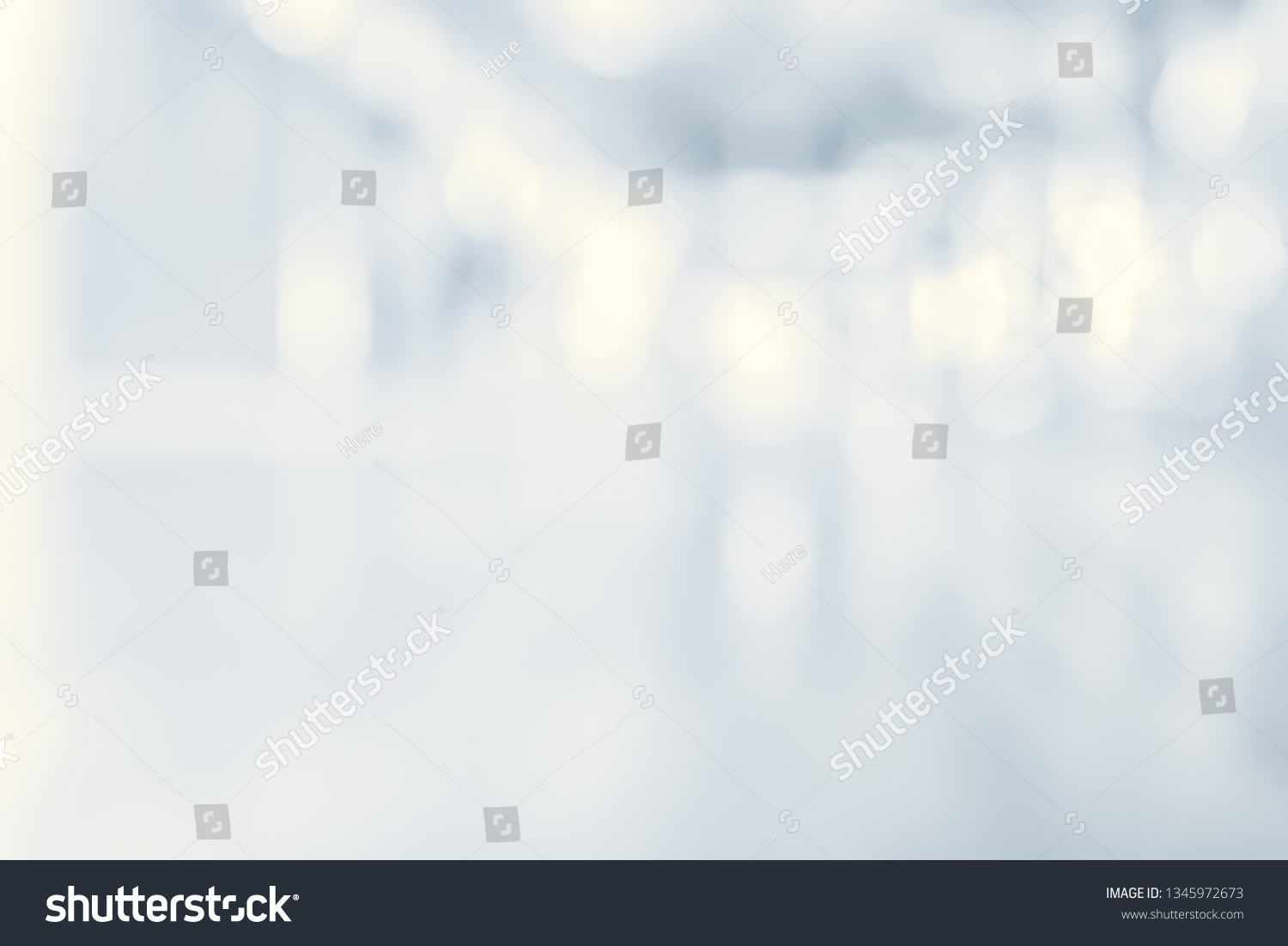 Blurred Office Background Modern Illuminated Hall Stock Photo ...