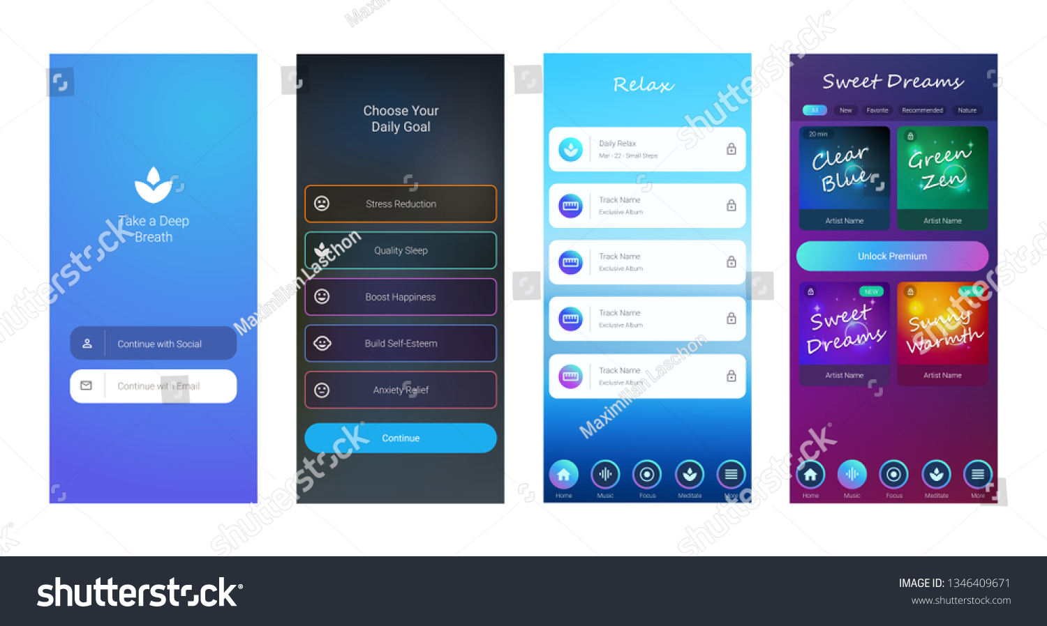 Mobile Ui Ux Template Mockup Wireframe Stock Vector (Royalty Free ...