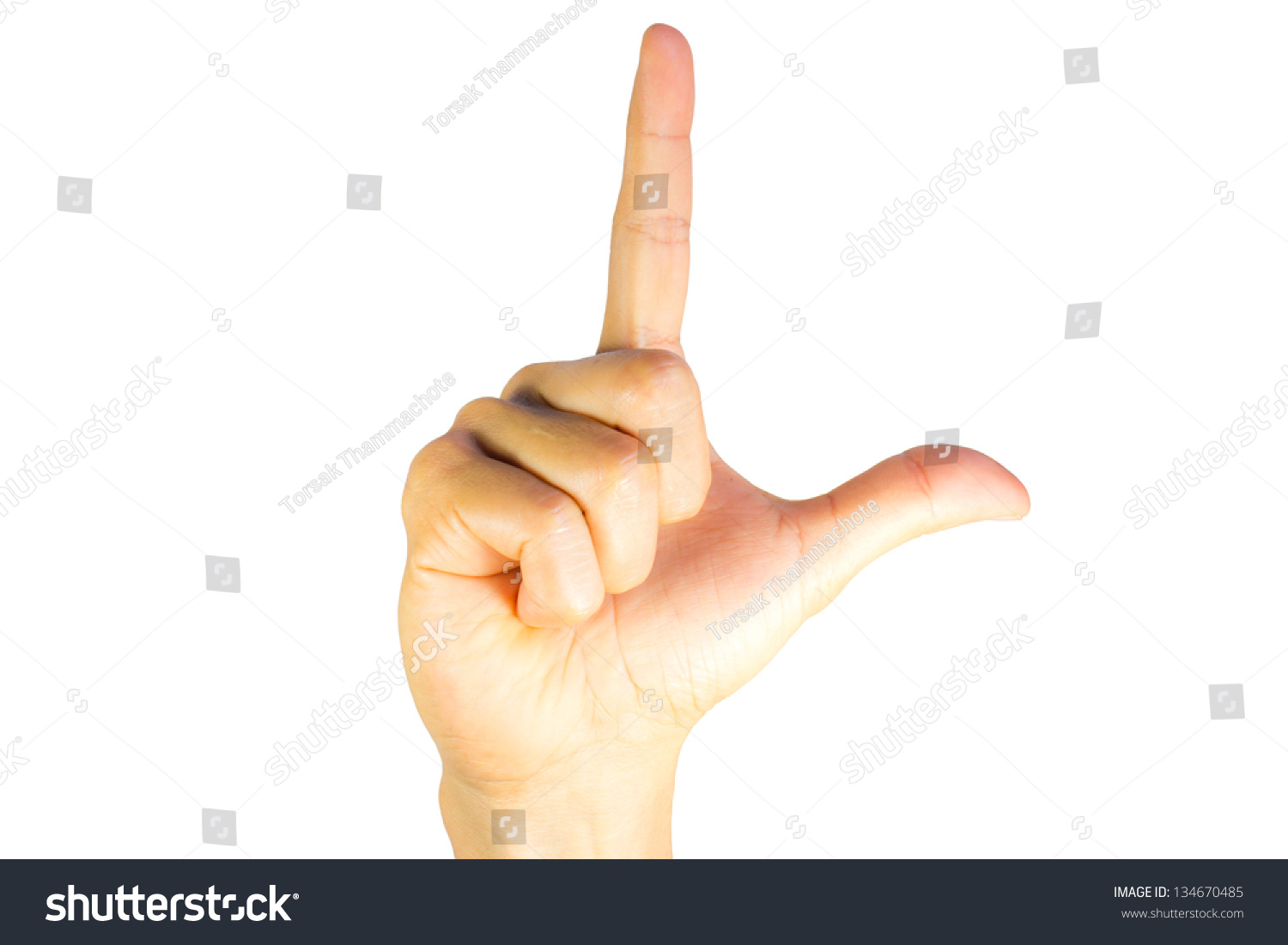 Finger Spelling Alphabet American Sign Language Stock Photo 134670485 ...