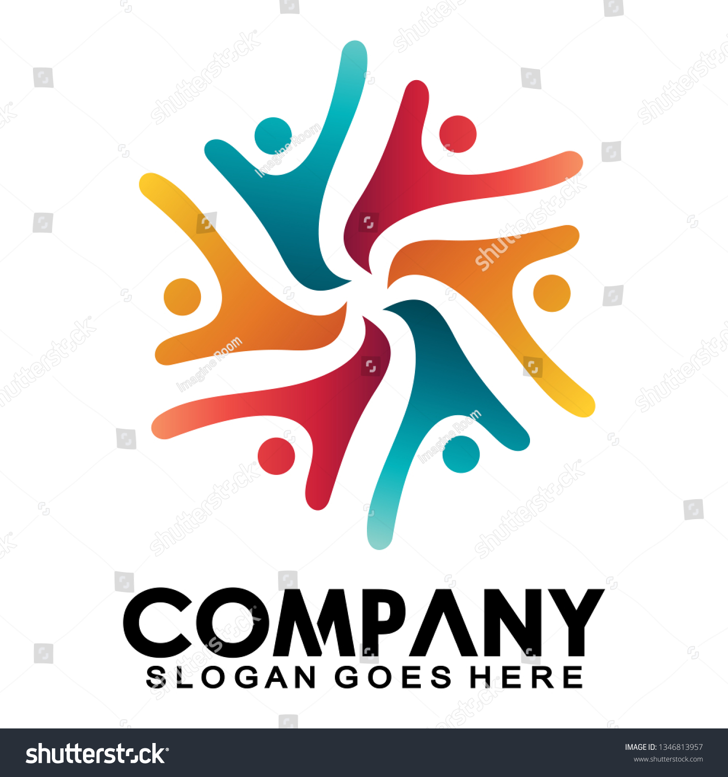 Social Humanity Reunion Unity Together Connection Stock Vector (Royalty ...