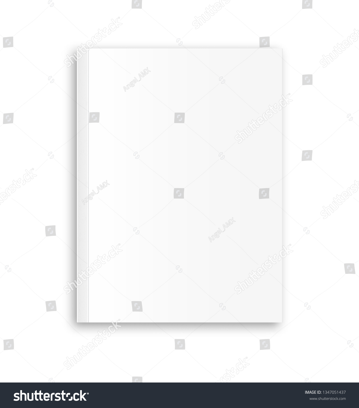 Blank Magazine Layout On White Background Stock Vector (Royalty Free ...