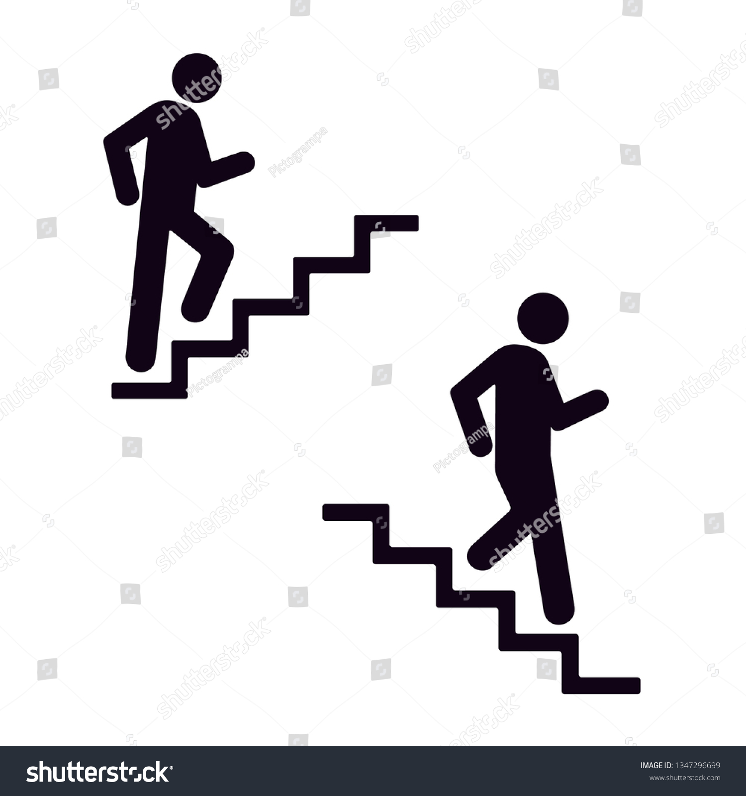 Stair Icon Pictogram Stock Vector (Royalty Free) 1347296699 | Shutterstock