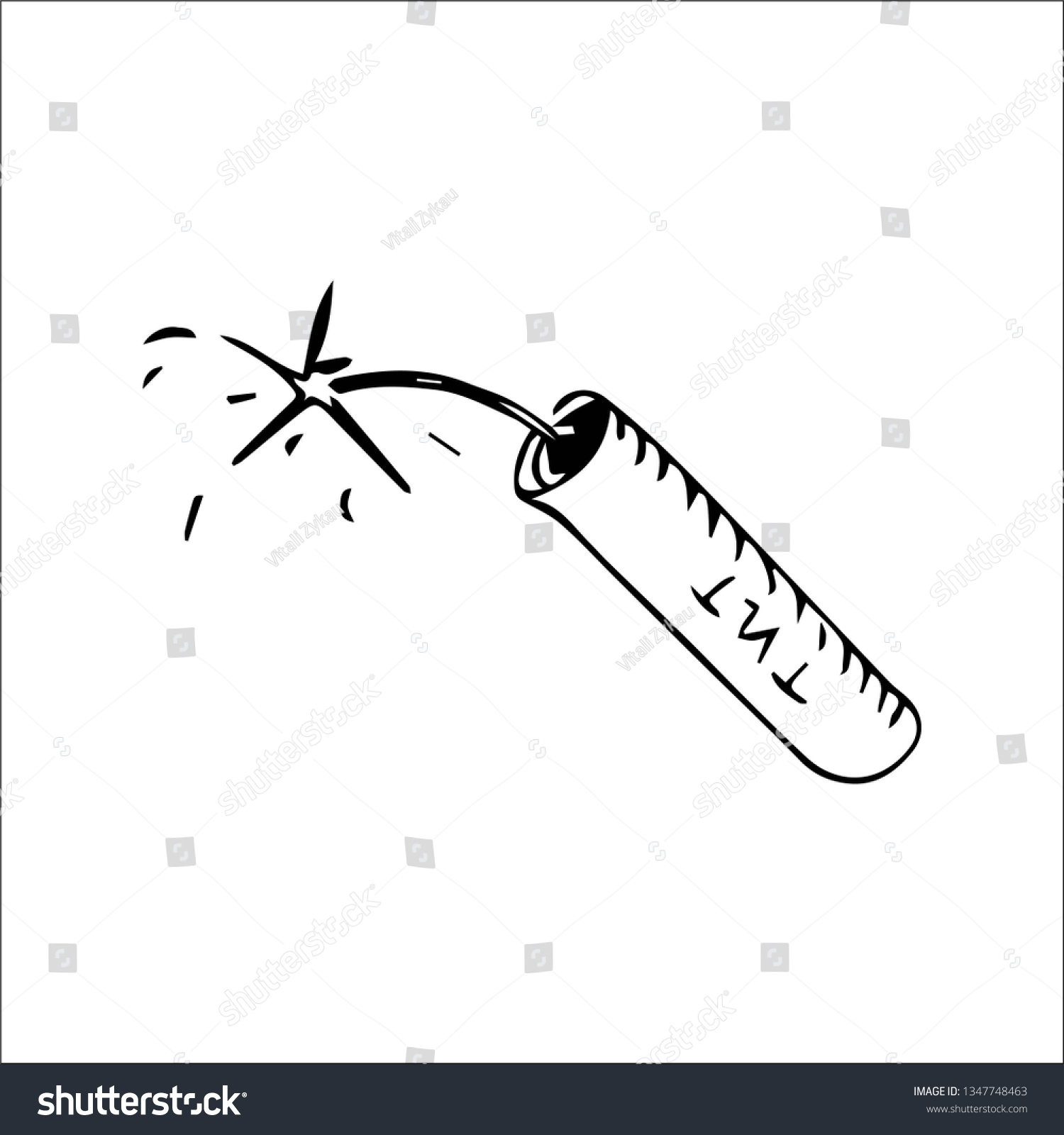 Dinamite Vector Sketch Stock Vector (Royalty Free) 1347748463 ...