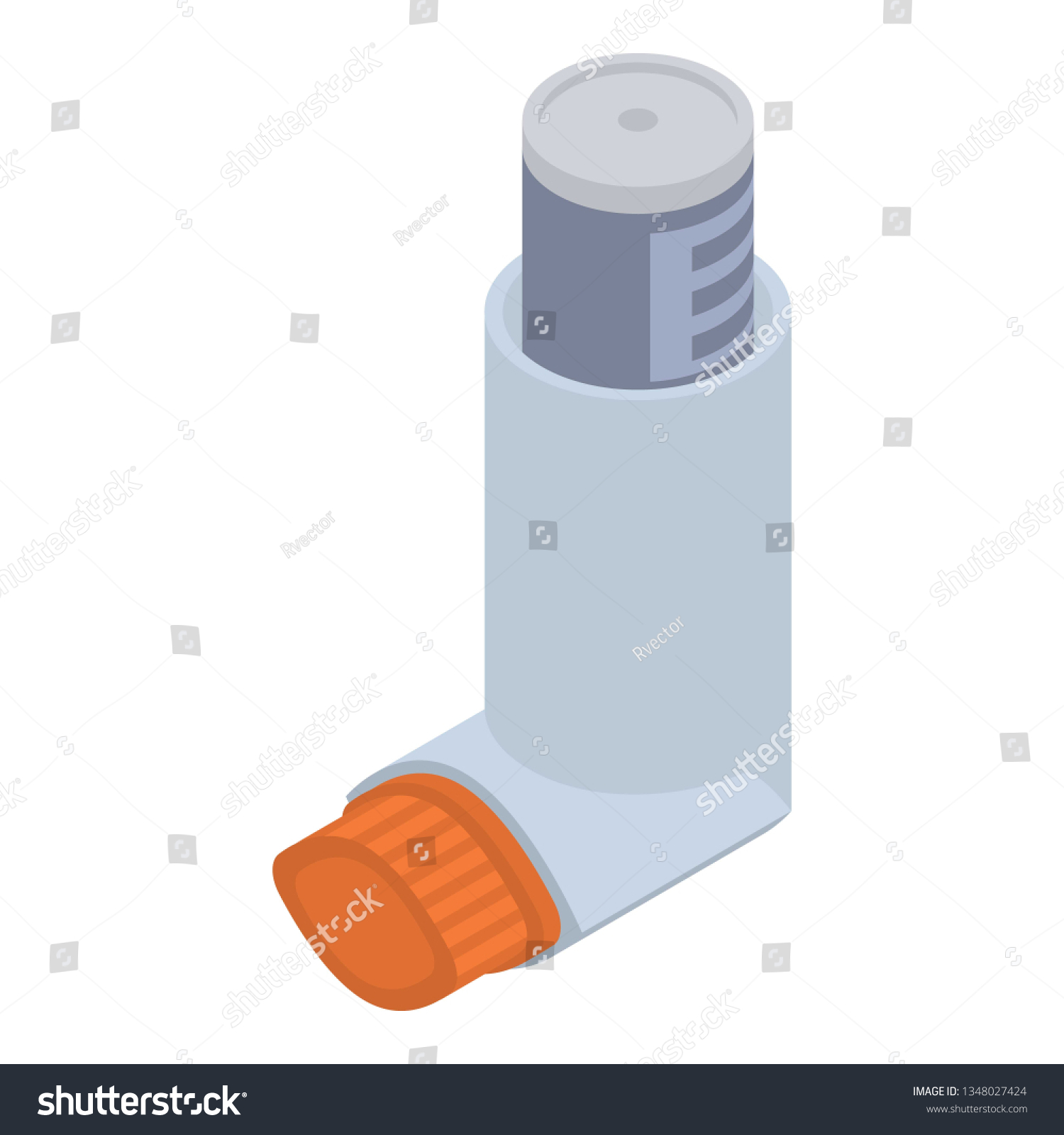 Inhaler Icon Isometric Inhaler Icon Web Stock Illustration 1348027424 ...