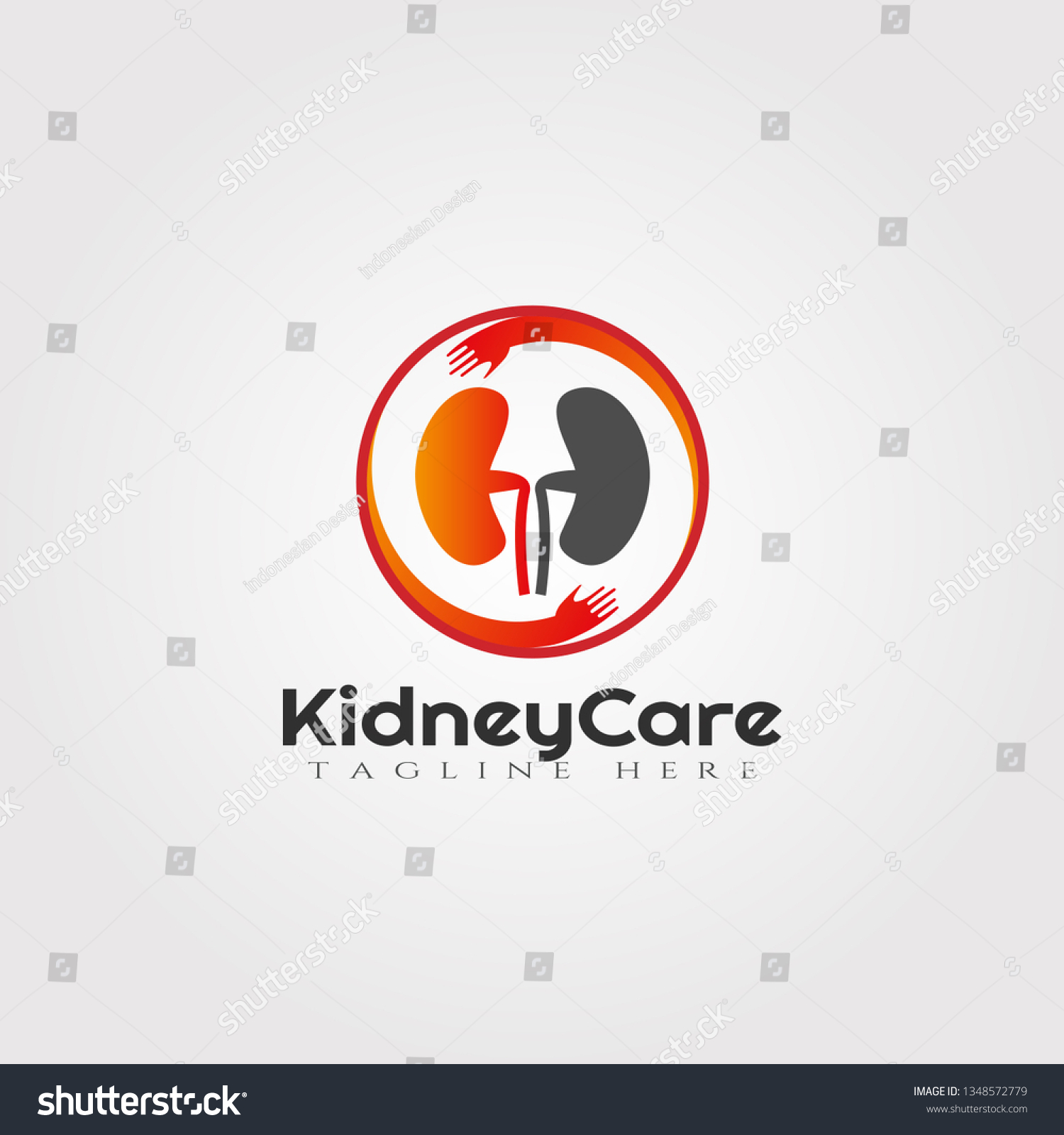 Kidney Logo Kidney Care Vector Logo Stock Vector (Royalty Free ...