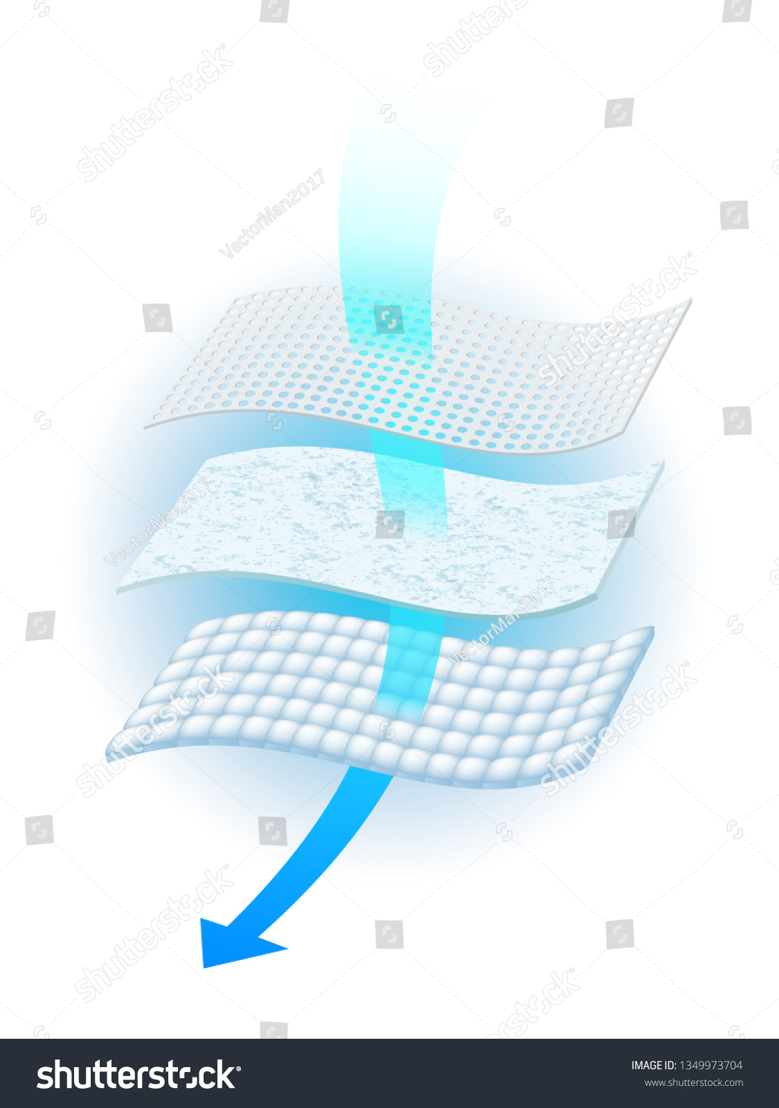 Details Material Mattress Ventilation Showing Ventilation Stock Vector