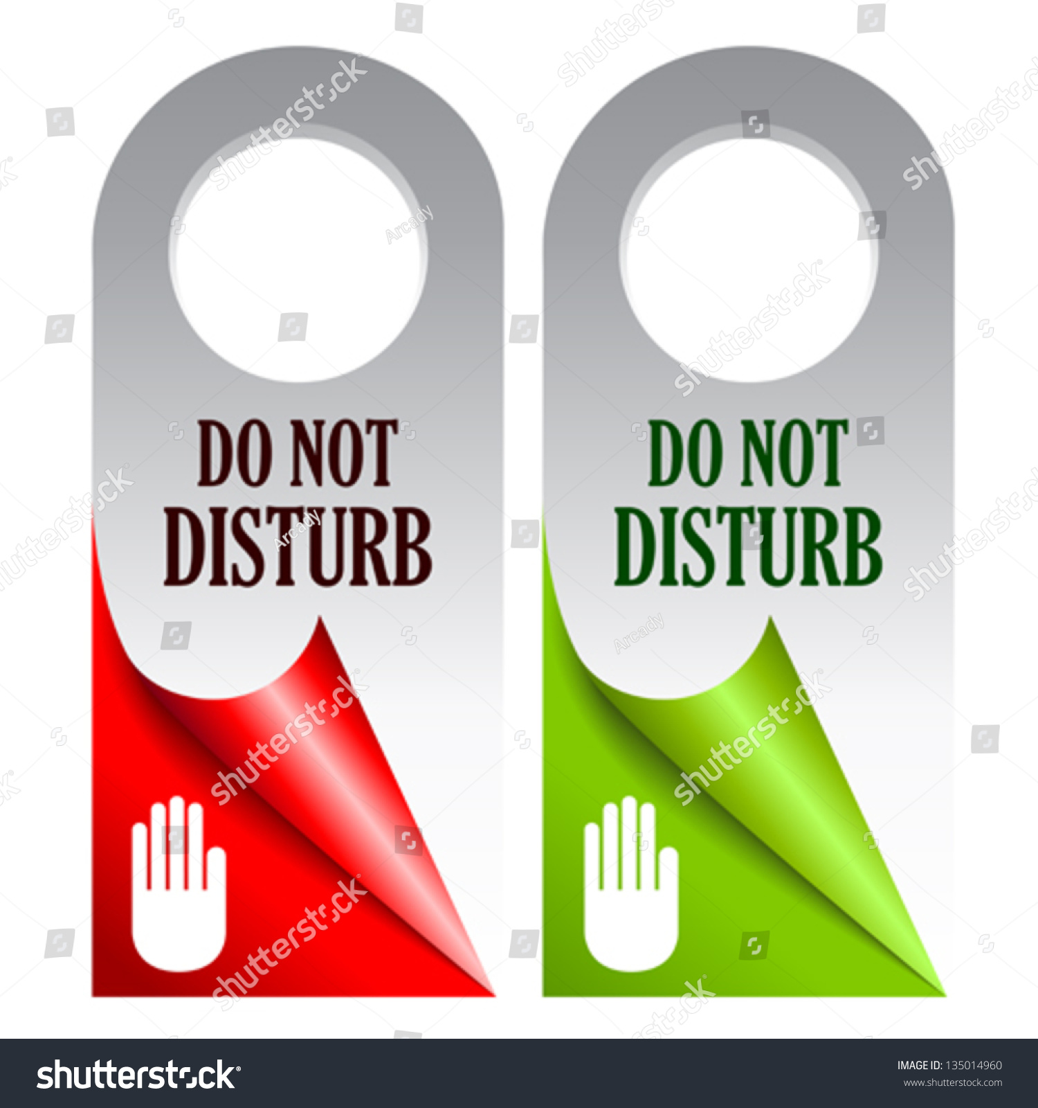 Do Not Disturb Vector Cards Stock Vector (Royalty Free) 135014960 ...