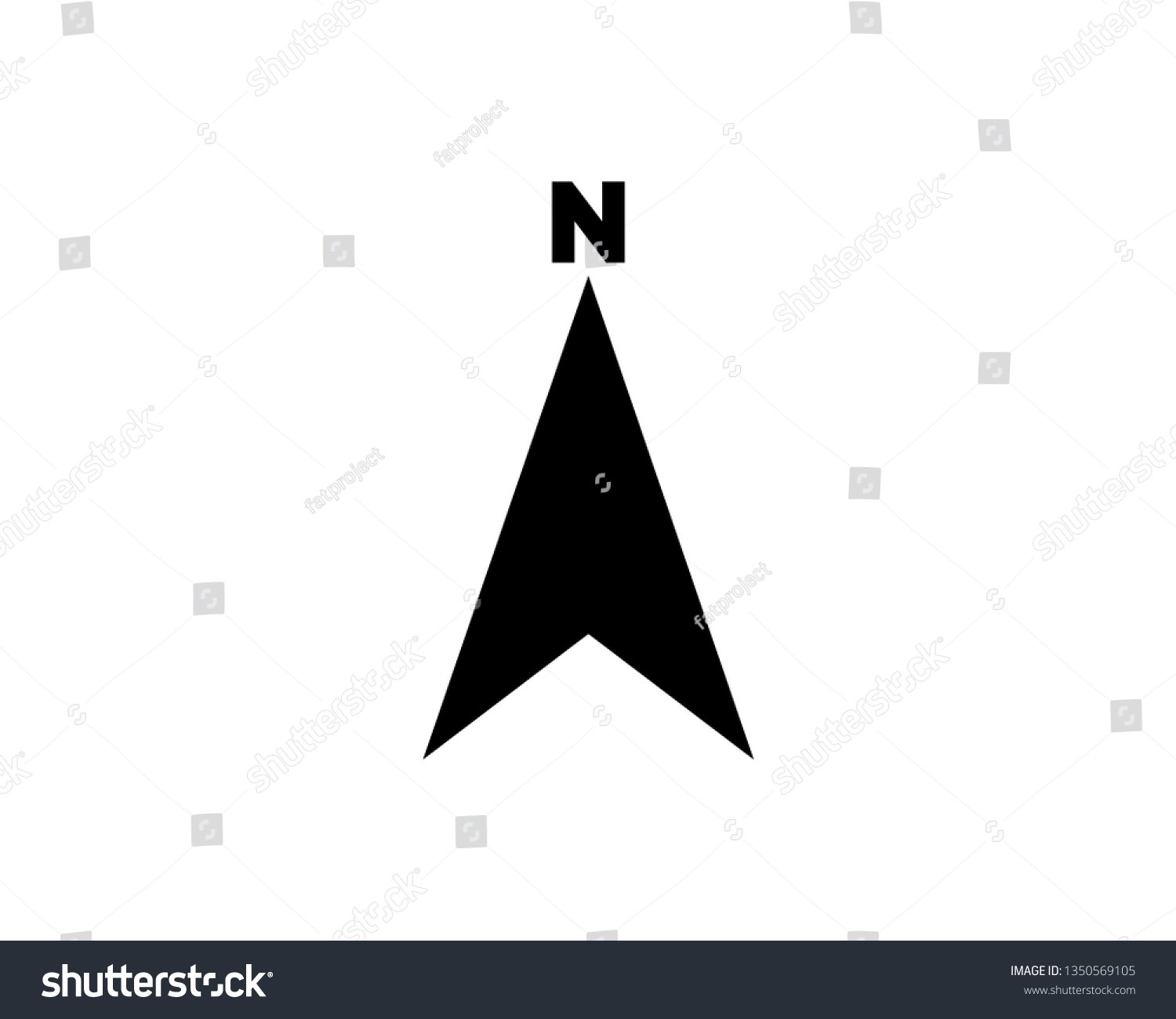 Compass Vector Icon Template Stock Vector (Royalty Free) 1350569105 ...