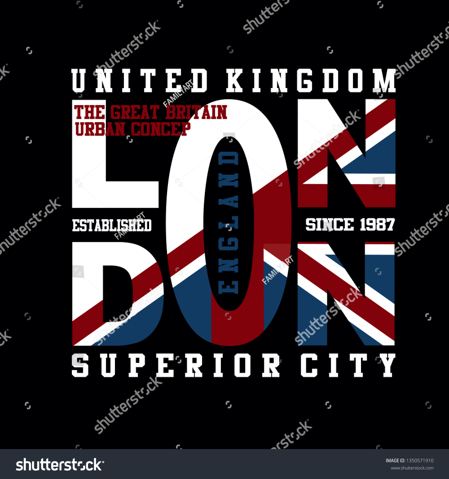 London Letteringplag Images Tee Element Vintage Stock Vector (Royalty ...