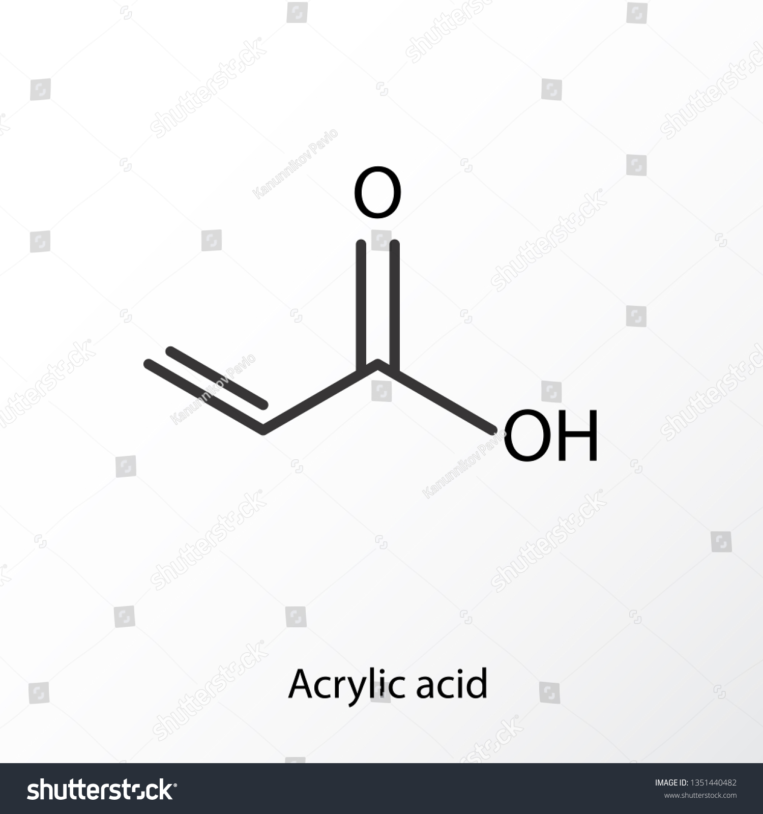 Acrylic Acid Molecule Polyacrylic Acid Paa Stock Vector (Royalty Free ...