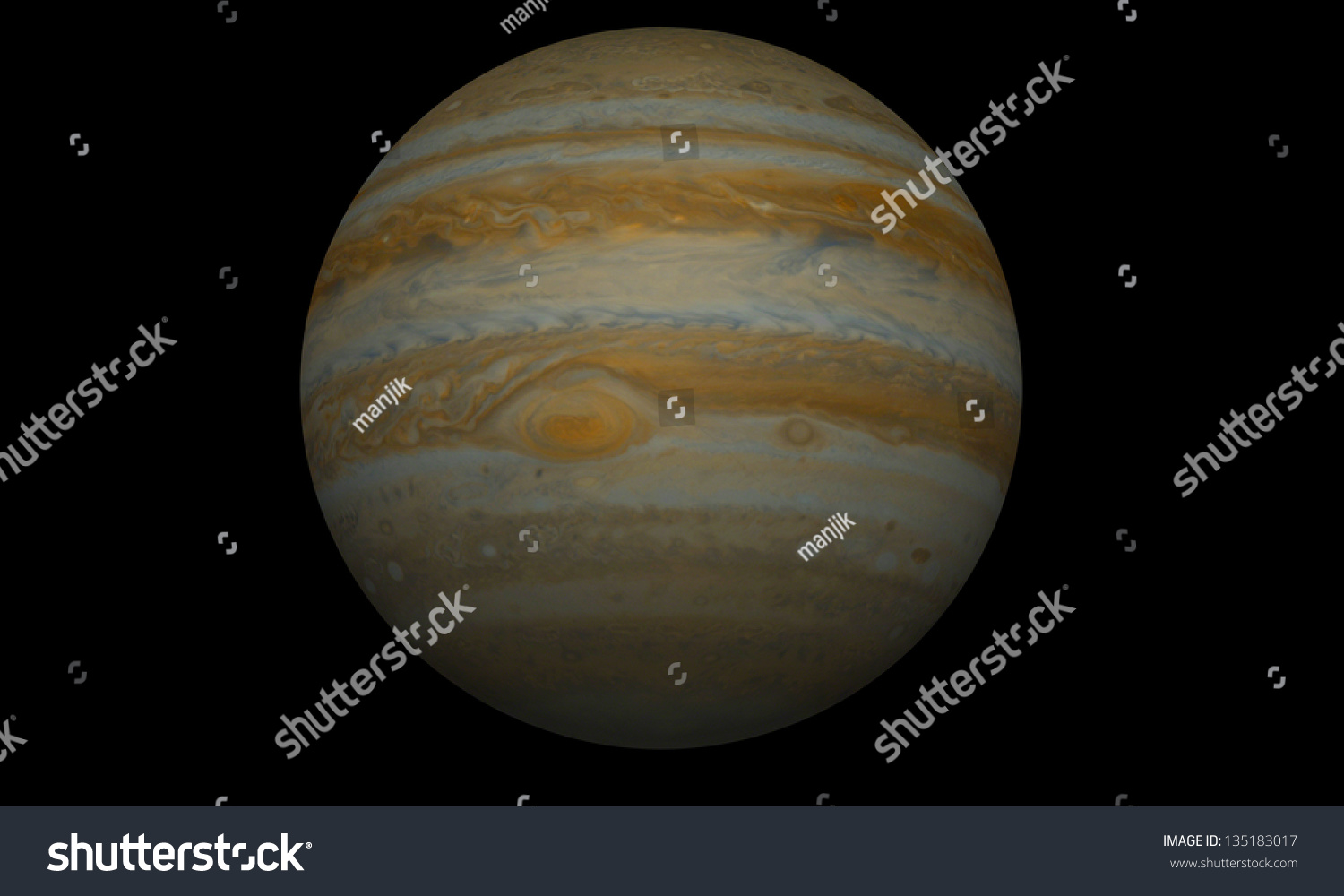 Jupiter Elements This Image Furnished By Stock Illustration 135183017 ...