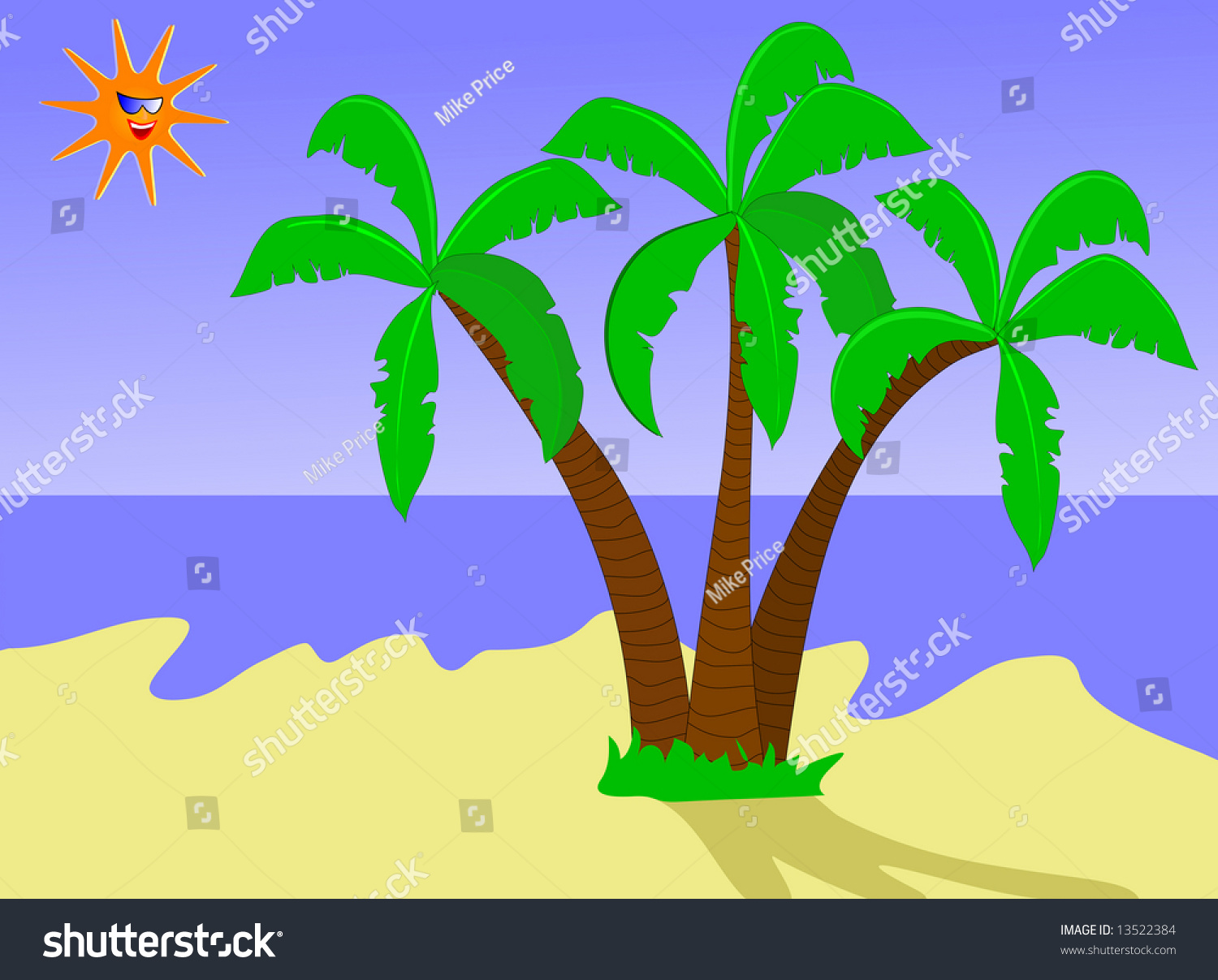 Иллюстрация 3 пальмы