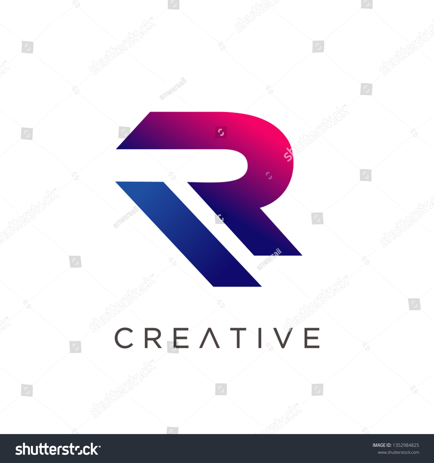 Letter R Logo Design Modern Creative Stock Vector (Royalty Free ...