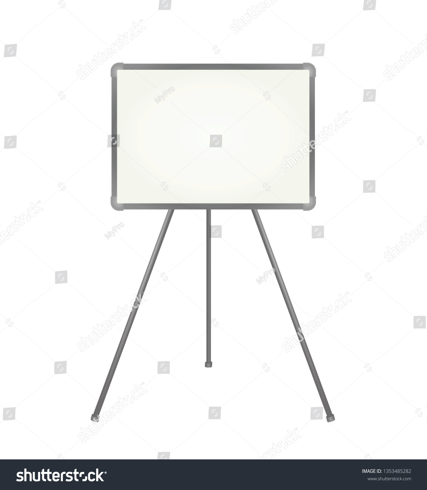 Whiteboard Flip Chart Vector Illustration Stock Vector (Royalty Free ...