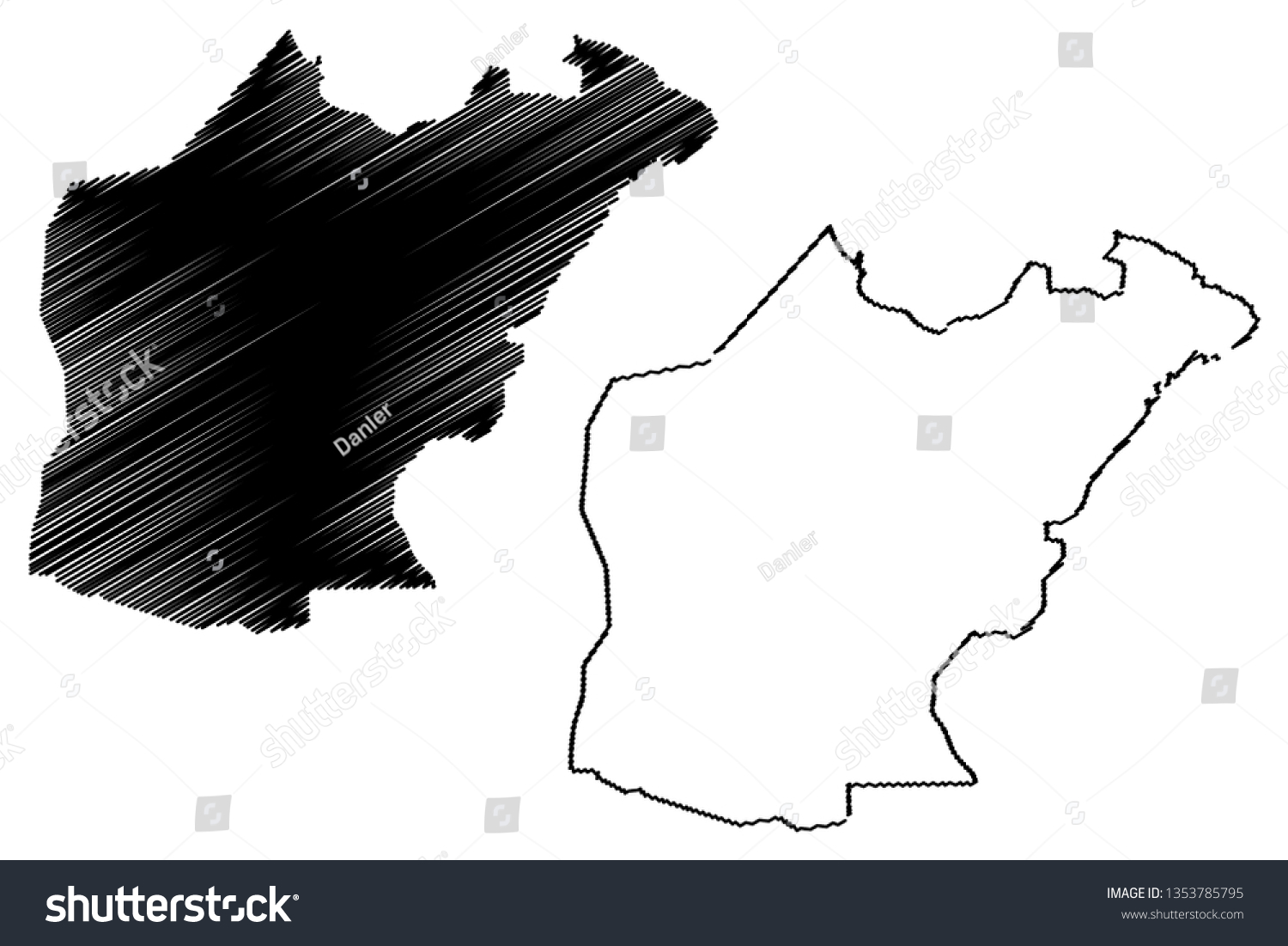 Nineveh Governorate Republic Iraq Governorates Iraq Stock Vector   Stock Vector Nineveh Governorate Republic Of Iraq Governorates Of Iraq Map Vector Illustration Scribble 1353785795 