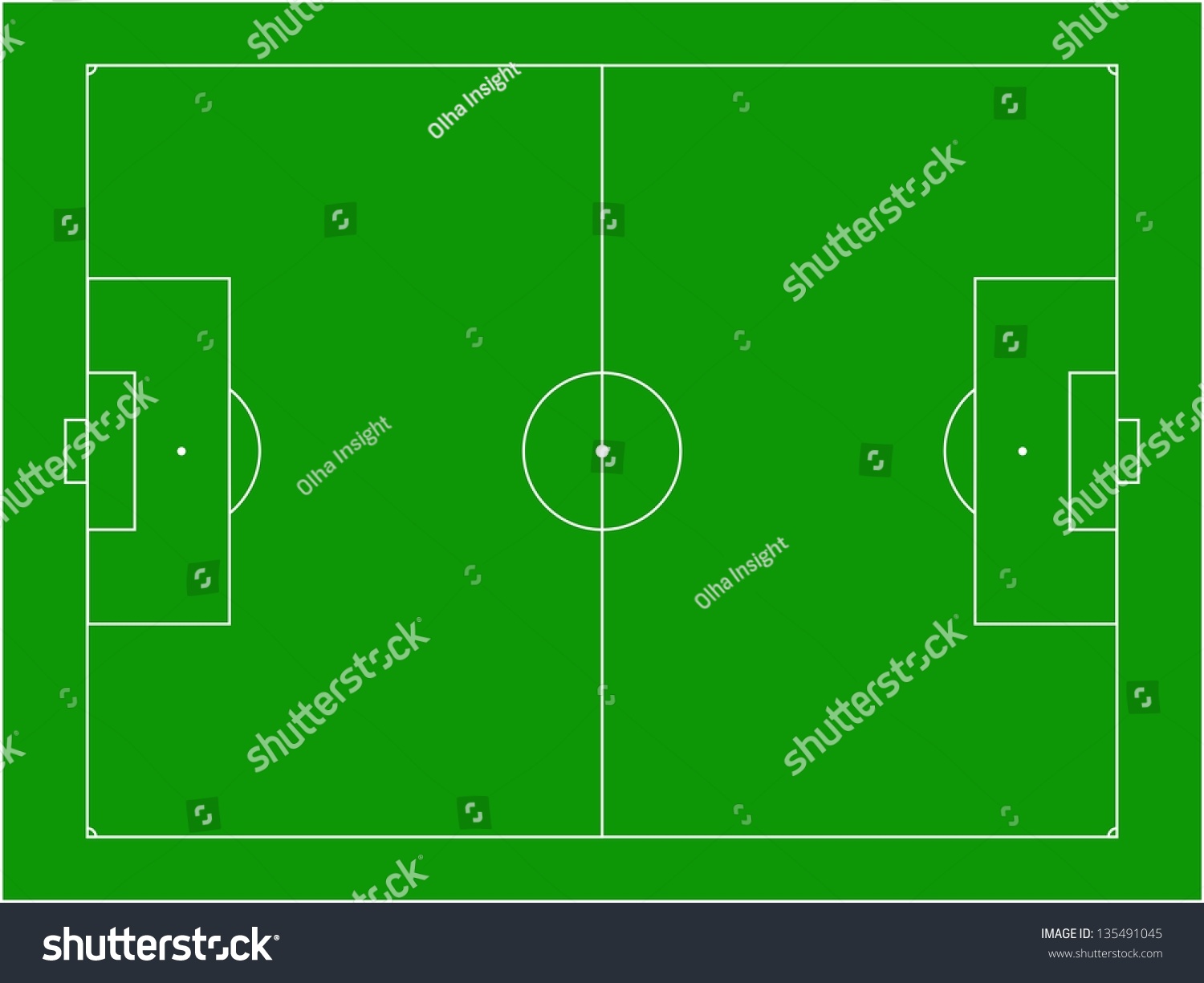 Football Pitch Illustration Stock Illustration 135491045 | Shutterstock