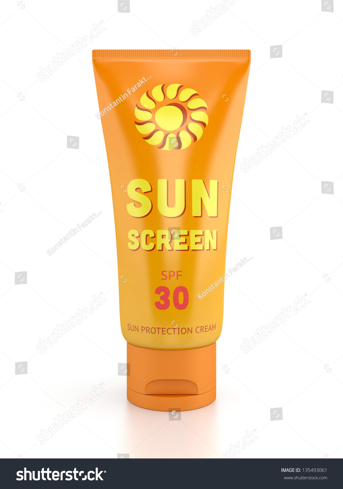 summer sun protection cream