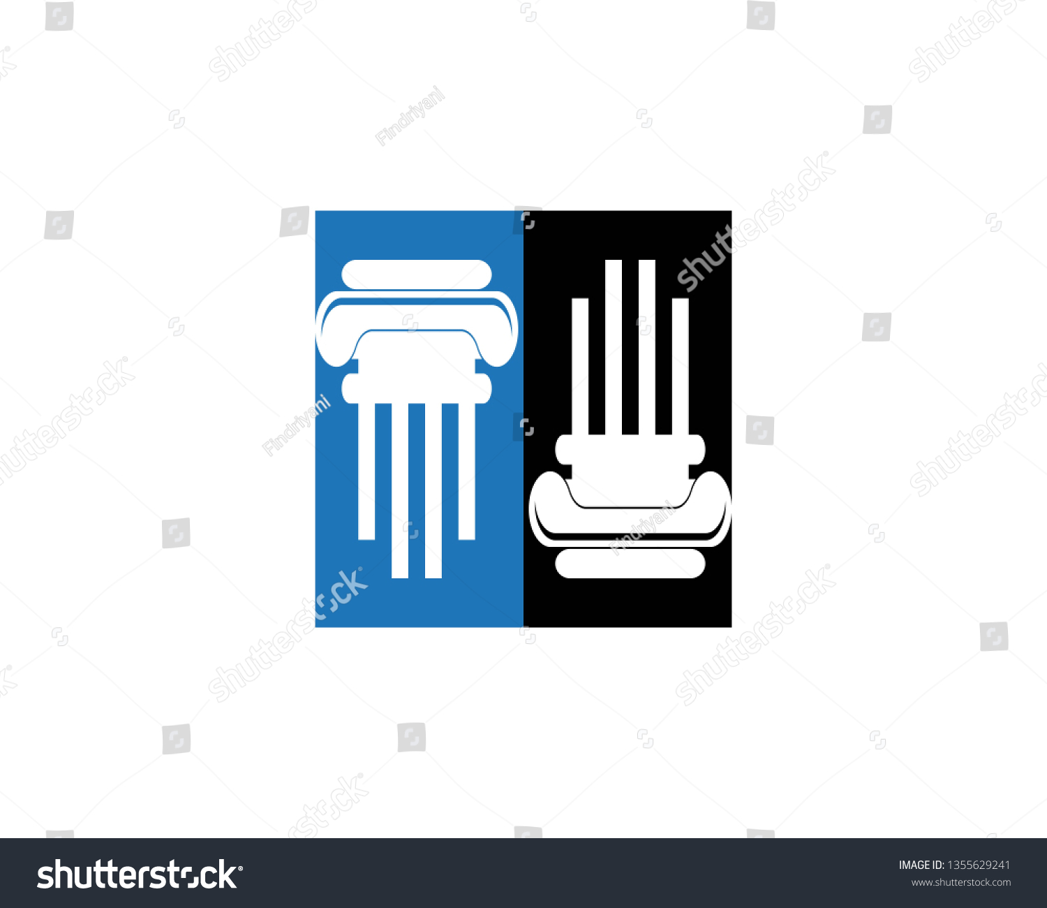 Pillar Logo Templatecolumn Vestor Design Stock Vector Royalty Free 1355629241 Shutterstock 9360