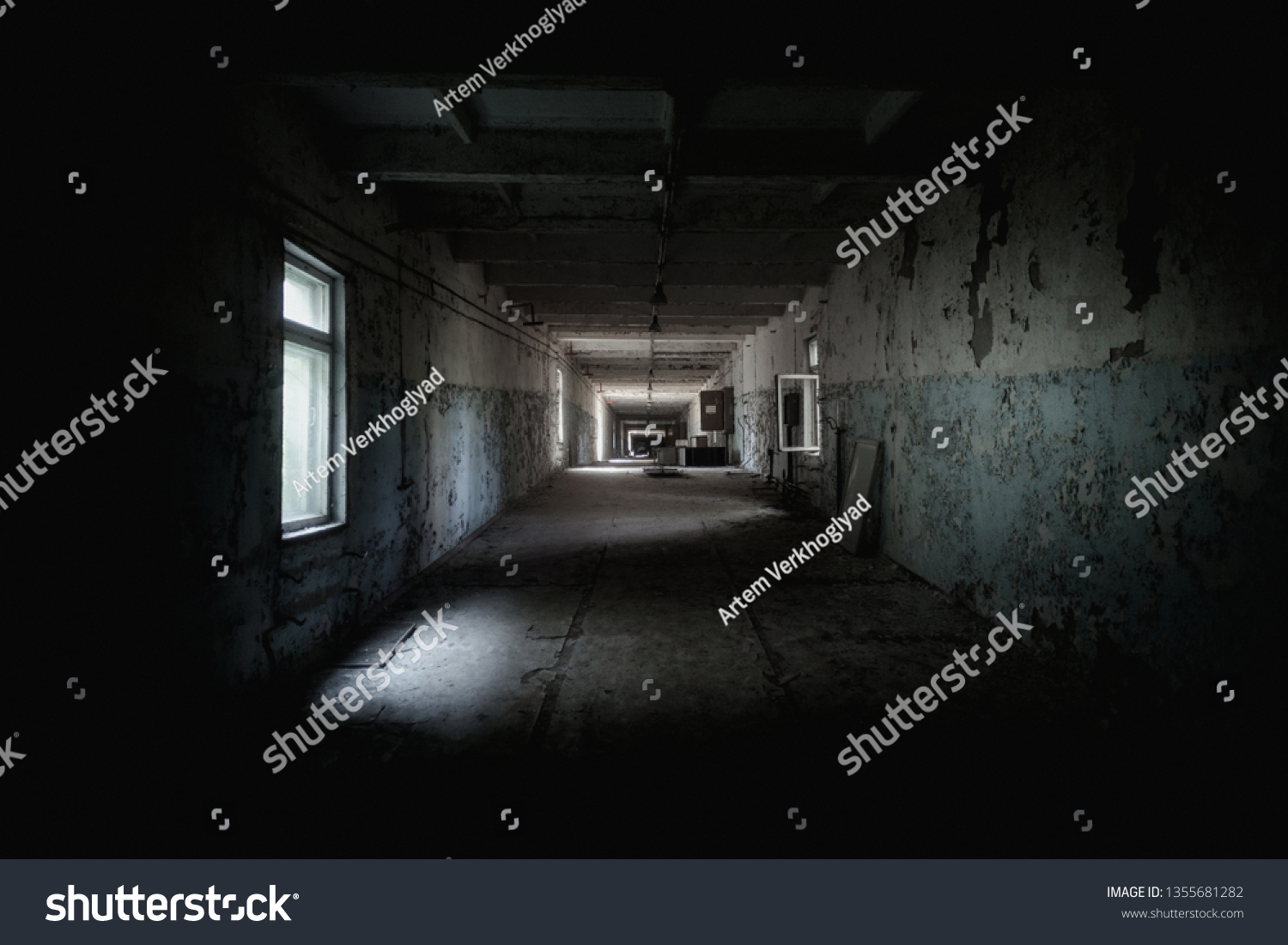 Scary Empty Room Abandon School Chernobyl Stock Photo 1355681282 ...