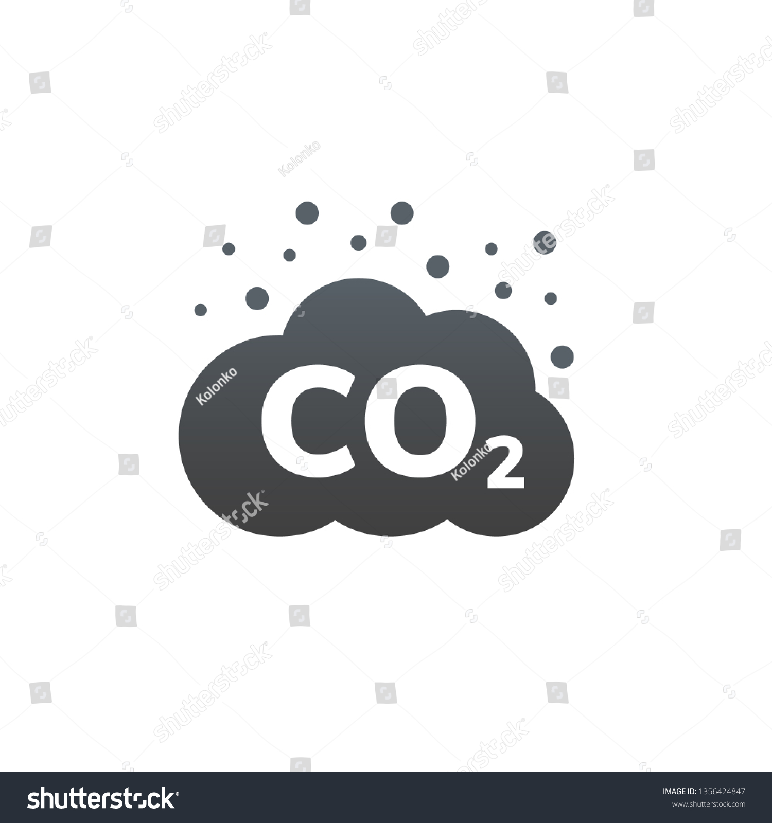 Co2 Emissions Vector Icon Carbon Gas Stock Vector (Royalty Free ...