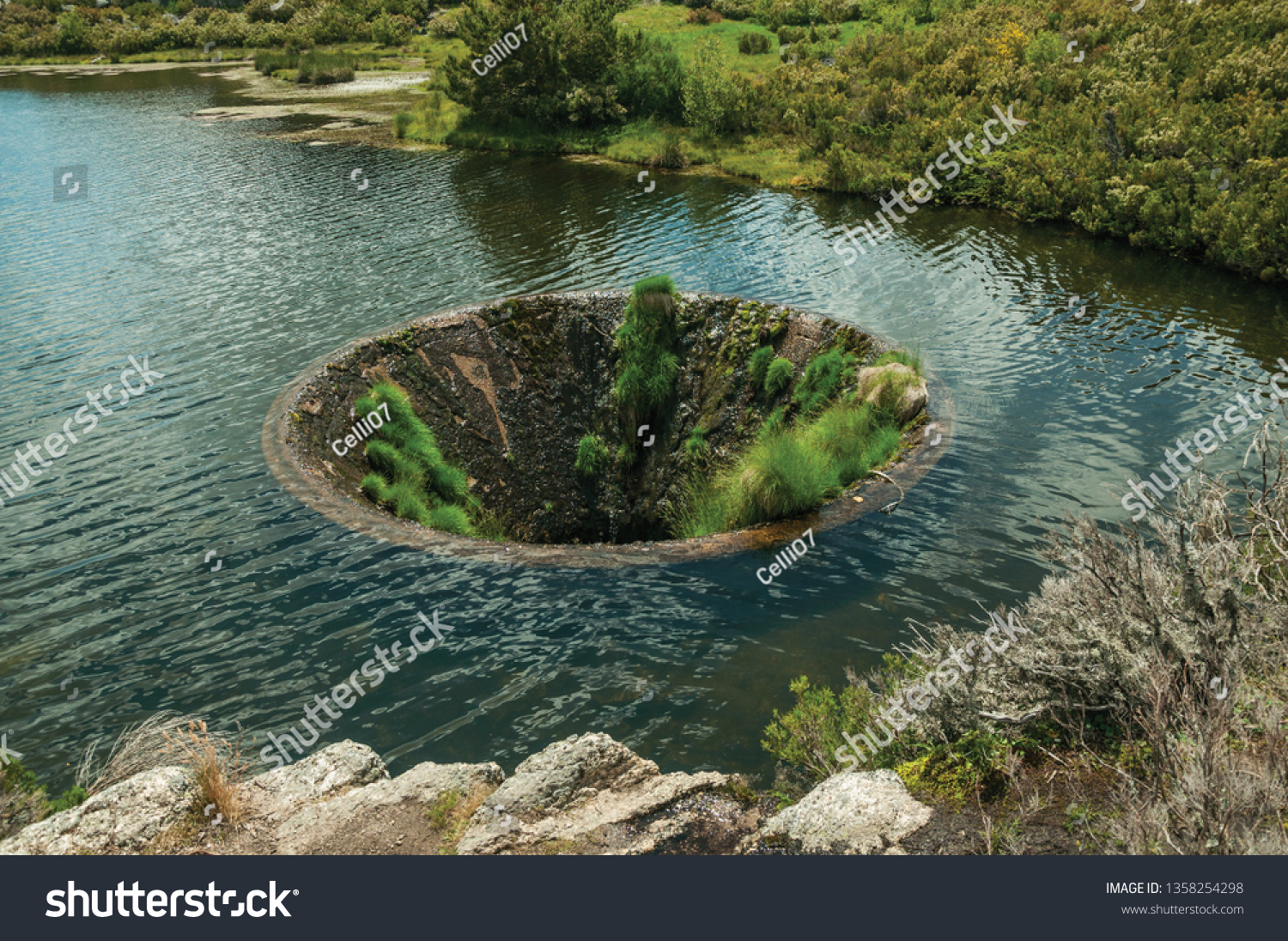 giant sinkhole in water