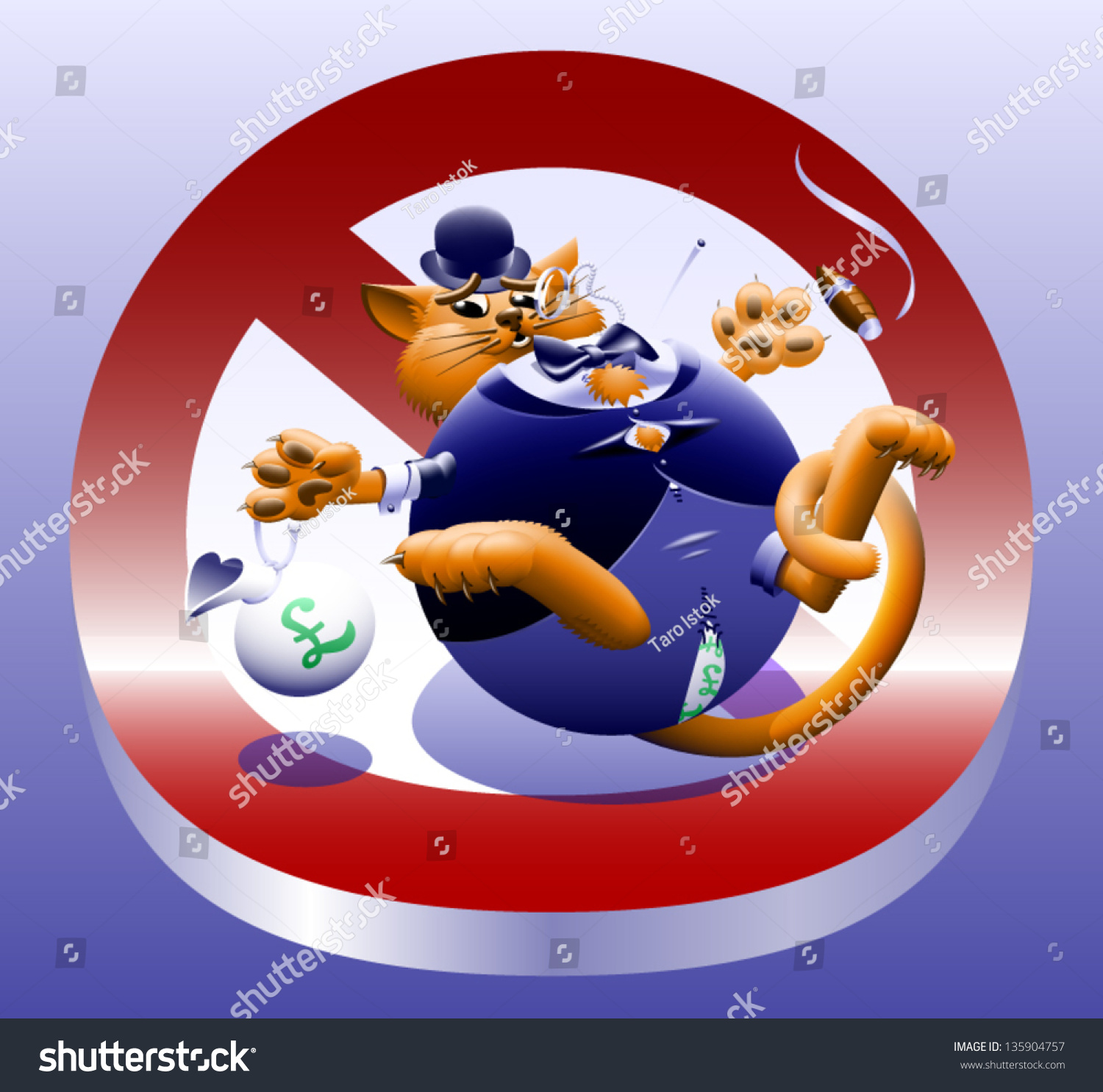 No Fat Cats Corporate Wall Street Stock Vector Royalty Free 135904757 Shutterstock