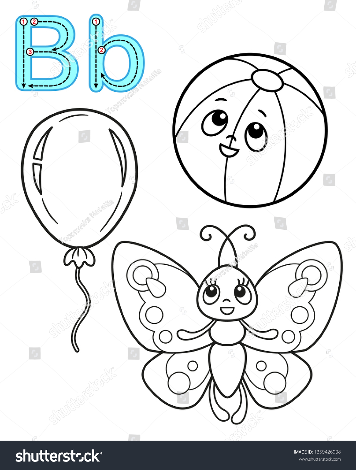 printable coloring page kindergarten preschool card stock vector royalty free 1359426908 shutterstock
