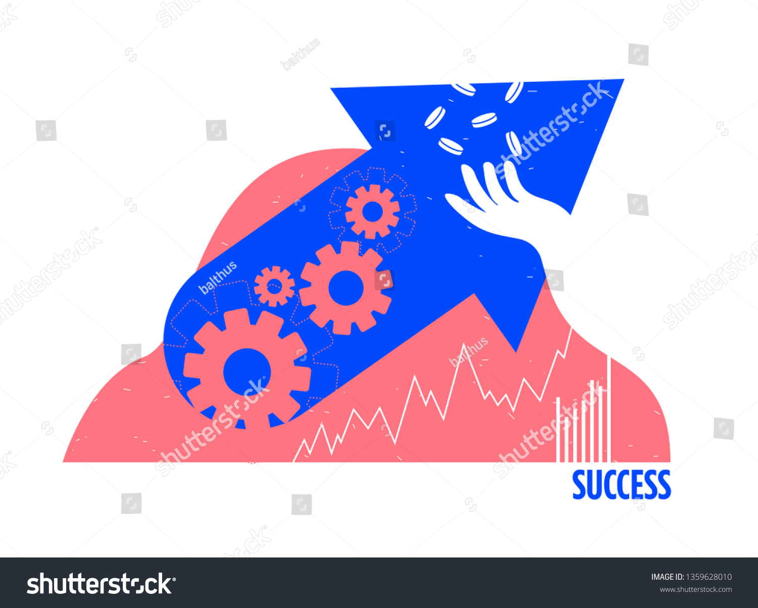 Illustration Success Concept Success Illustration Stock Vector (Royalty ...