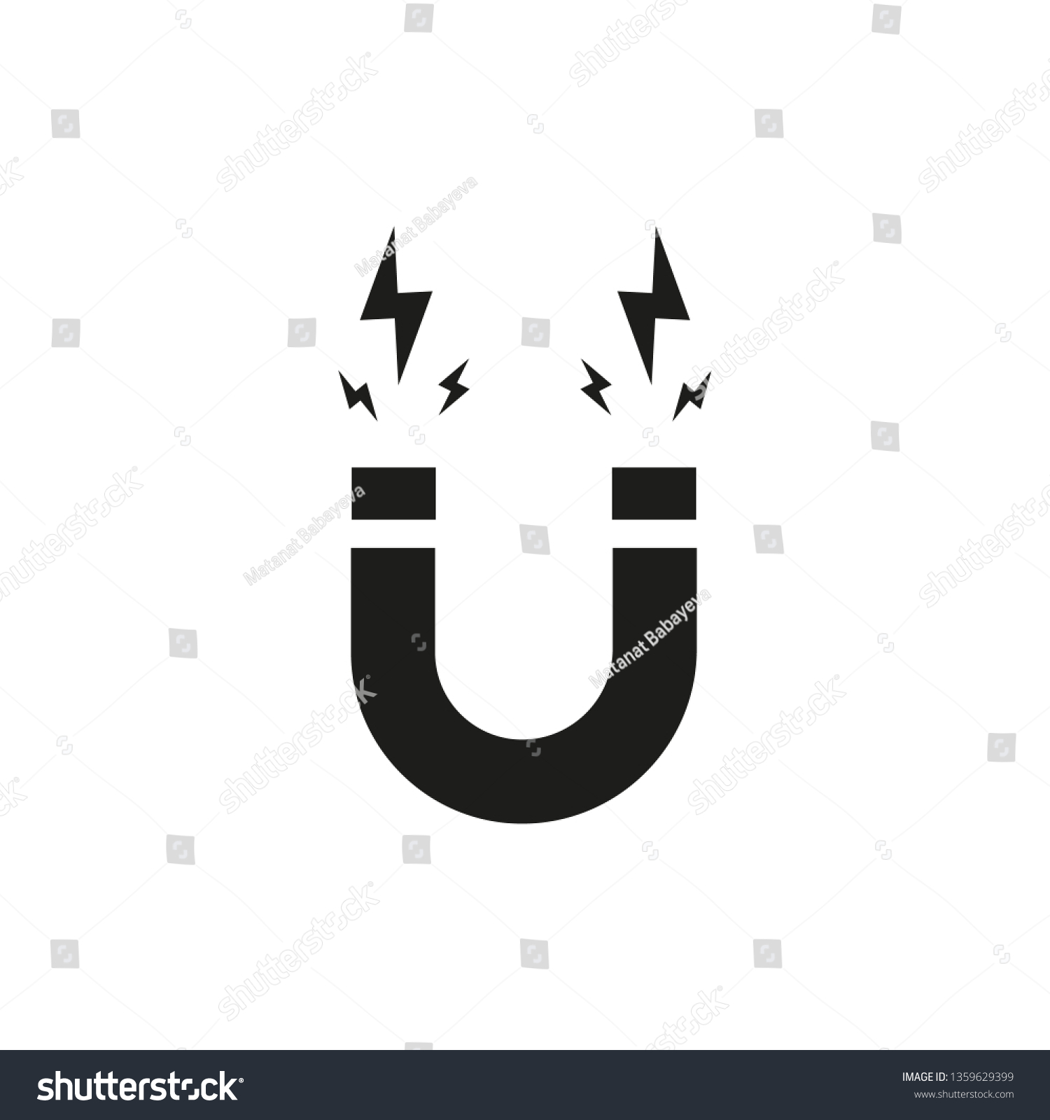 Magnet Vector Icon On White Background Stock Vector (Royalty Free ...