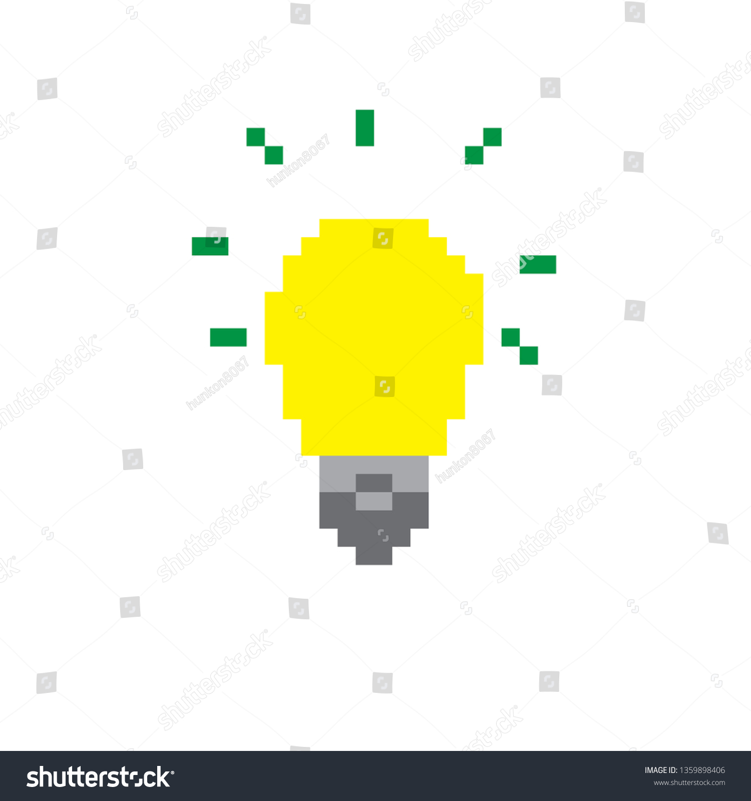 Pixel Art Lamp Stock Vector (Royalty Free) 1359898406 | Shutterstock