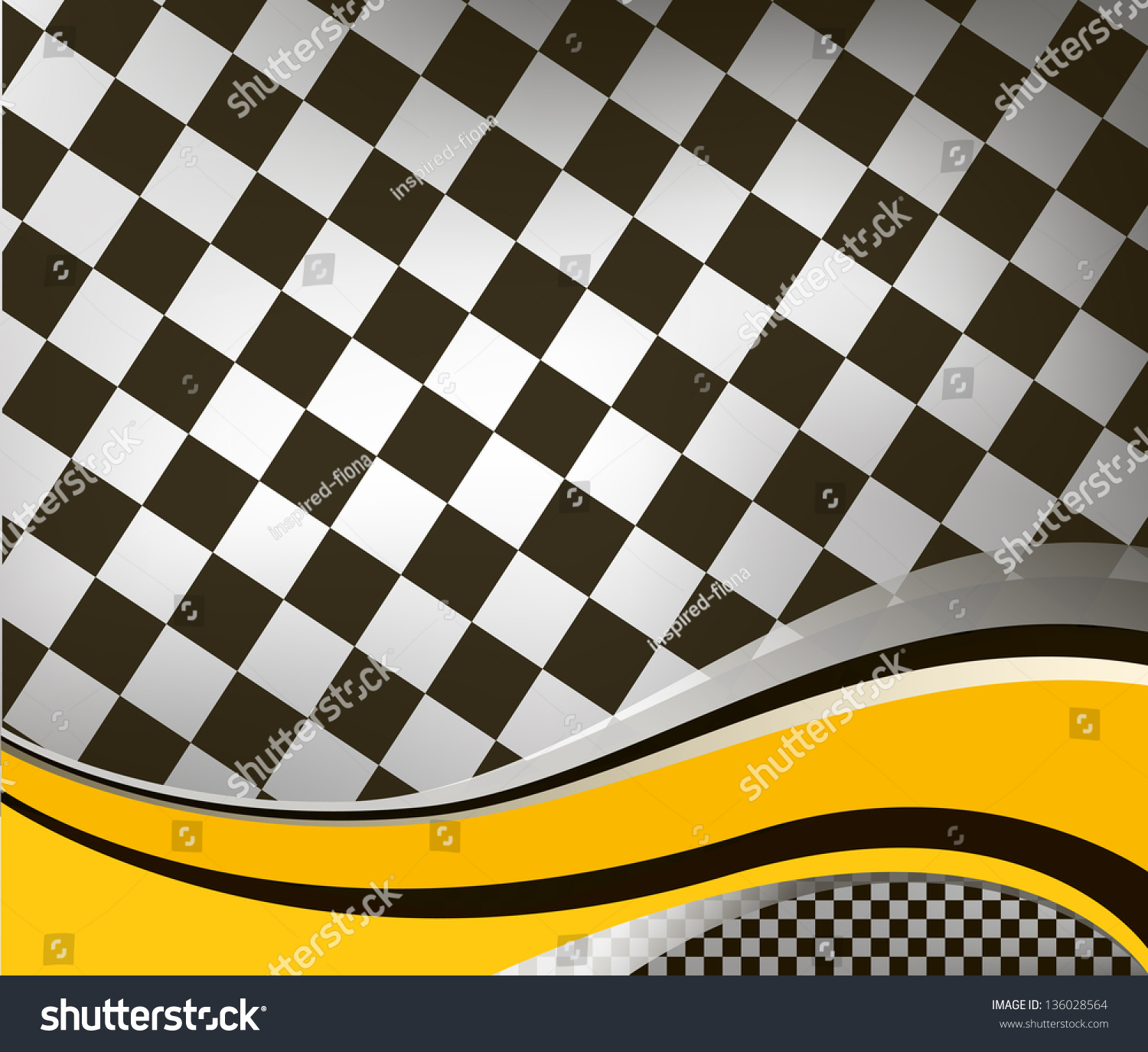 Vector Checkered Racing Flag Background Eps10 Stock Vector (Royalty ...