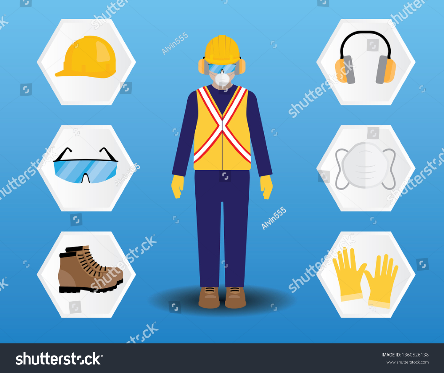 Personal Protective Equipment Vector Stock Vector (royalty Free 