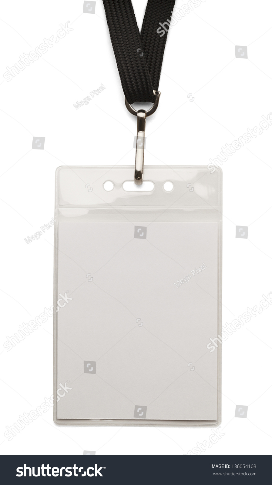 Blank Security Badge Band Isolated On Stock Photo 136054103 | Shutterstock