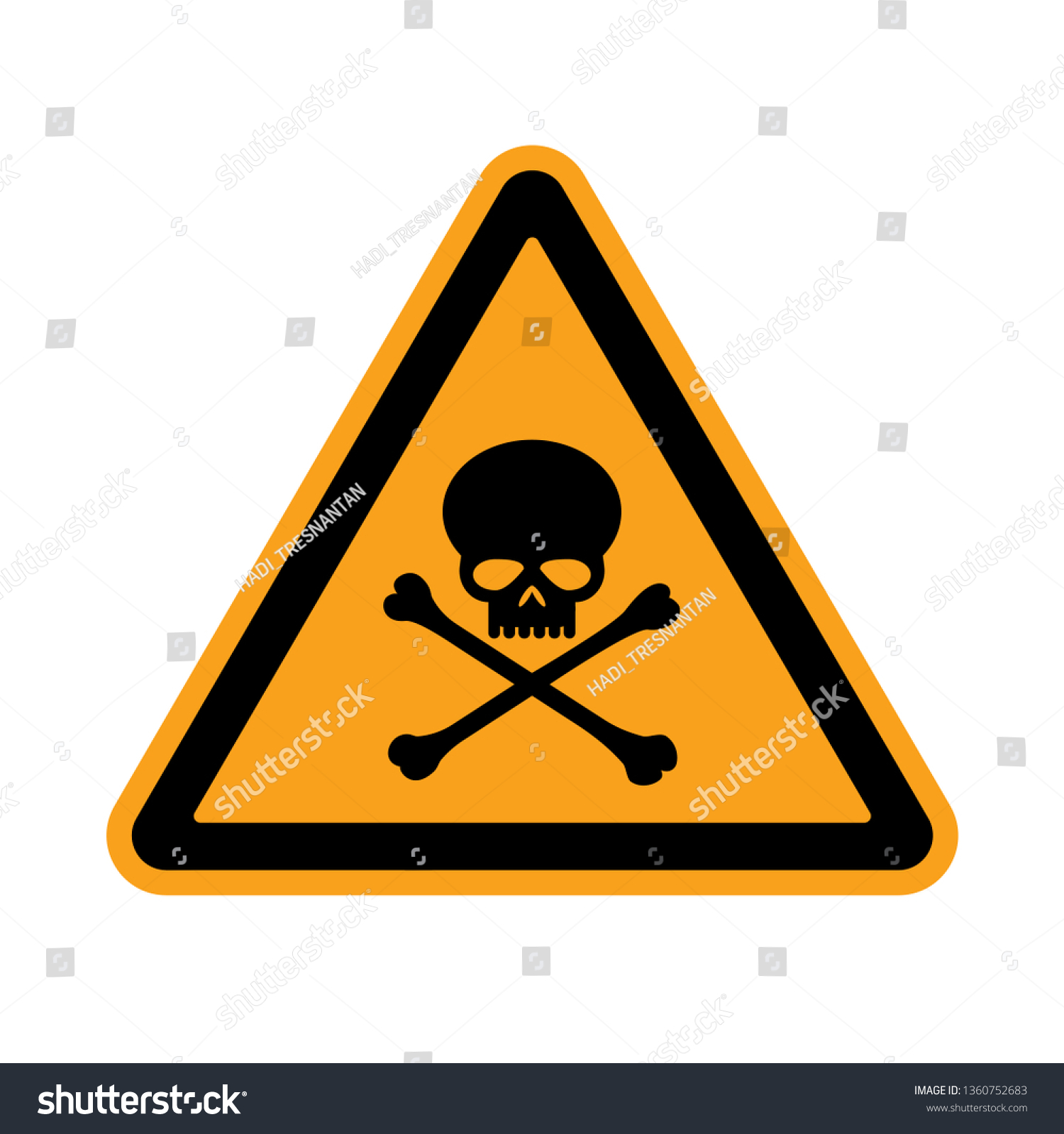 Skull Icon Toxic Poison Illustration Simple Stock Vector (Royalty Free ...